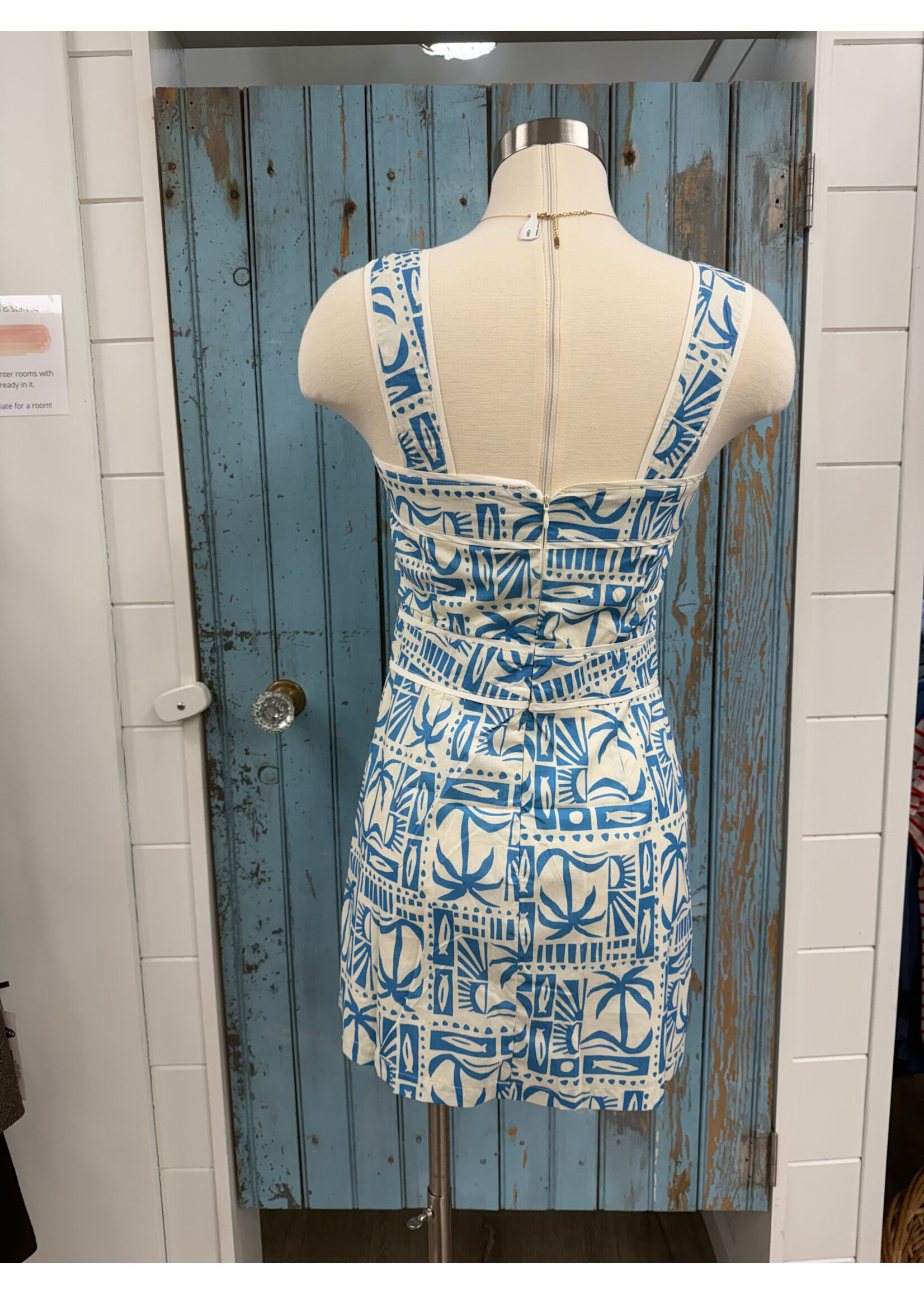 Sincerely Ours SO Tide Tile Mini Dress