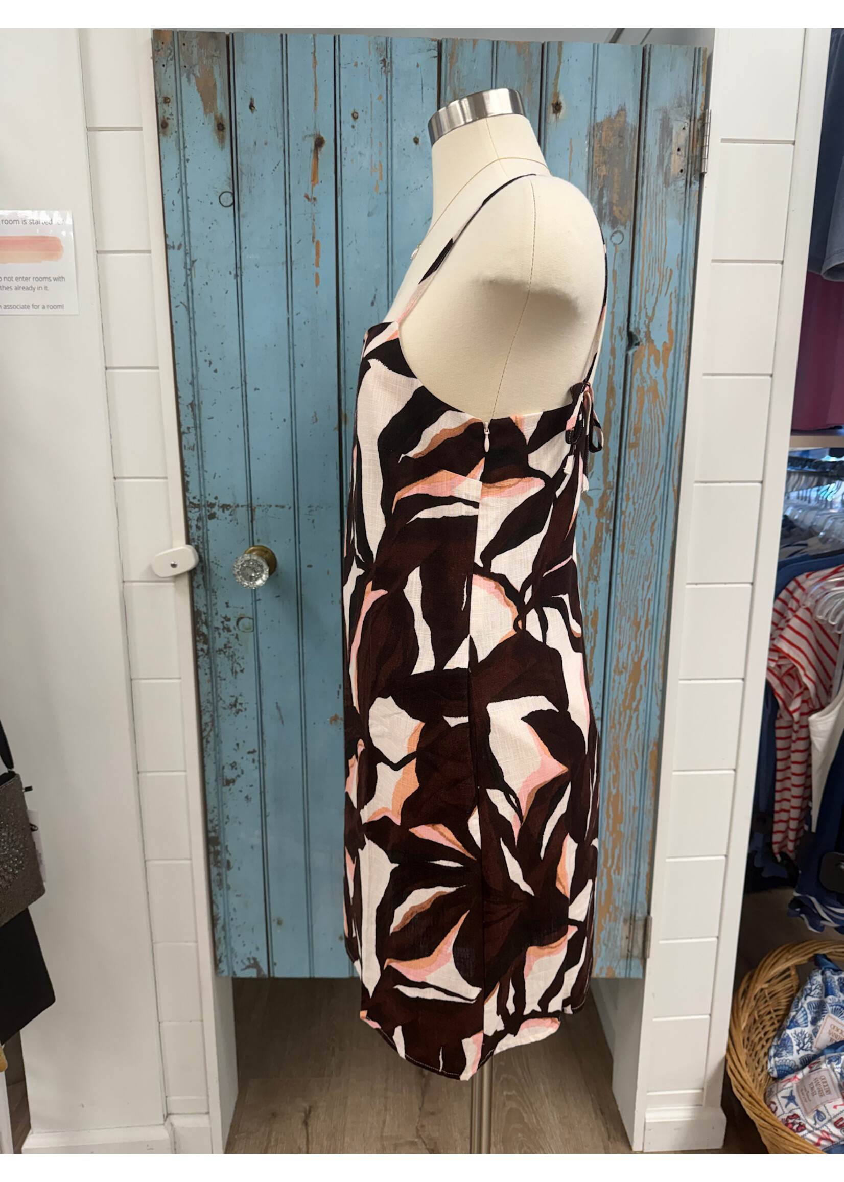 Sanctuary S Hideaway Linen Tie Strap Dress