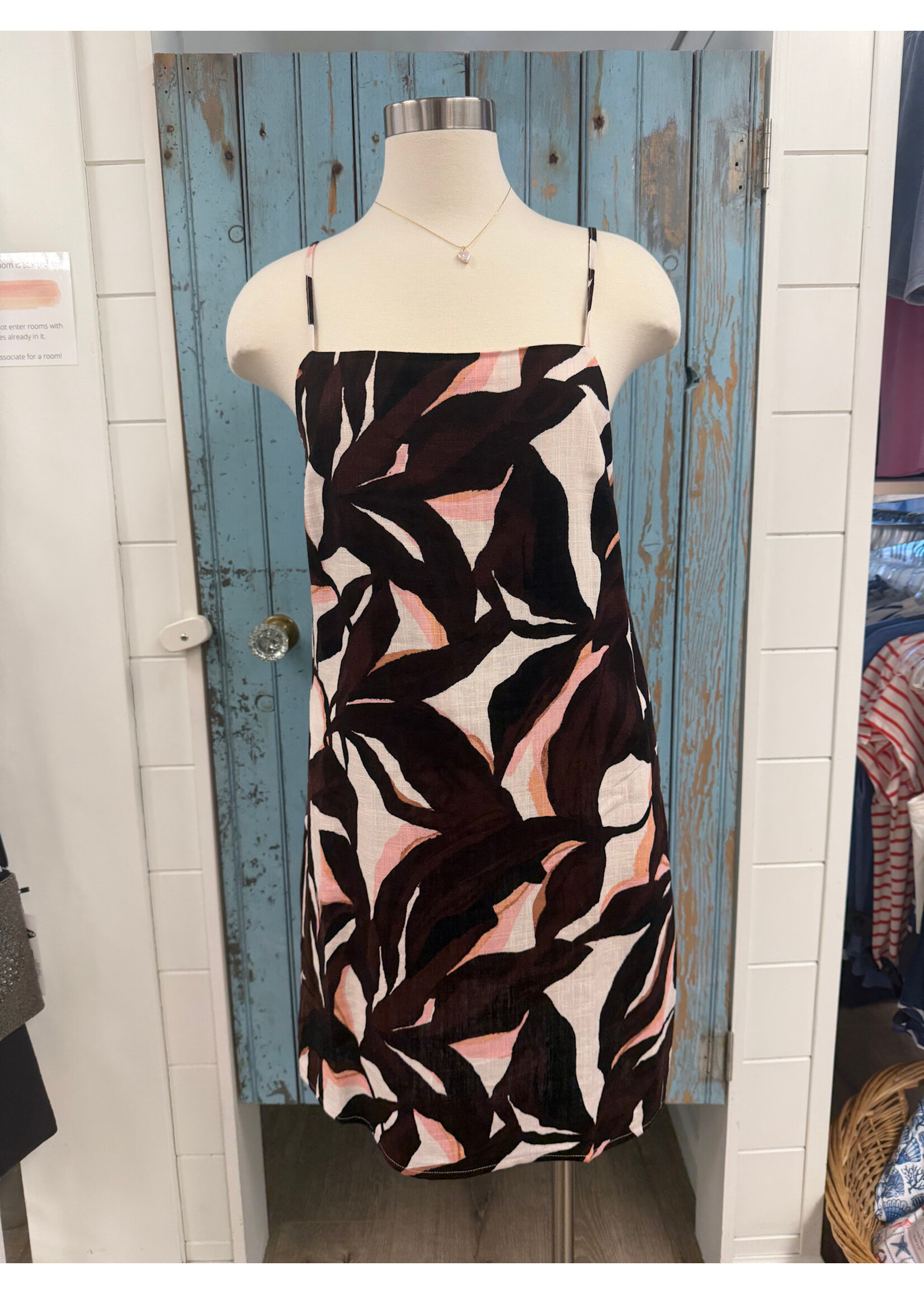 Sanctuary S Hideaway Linen Tie Strap Dress