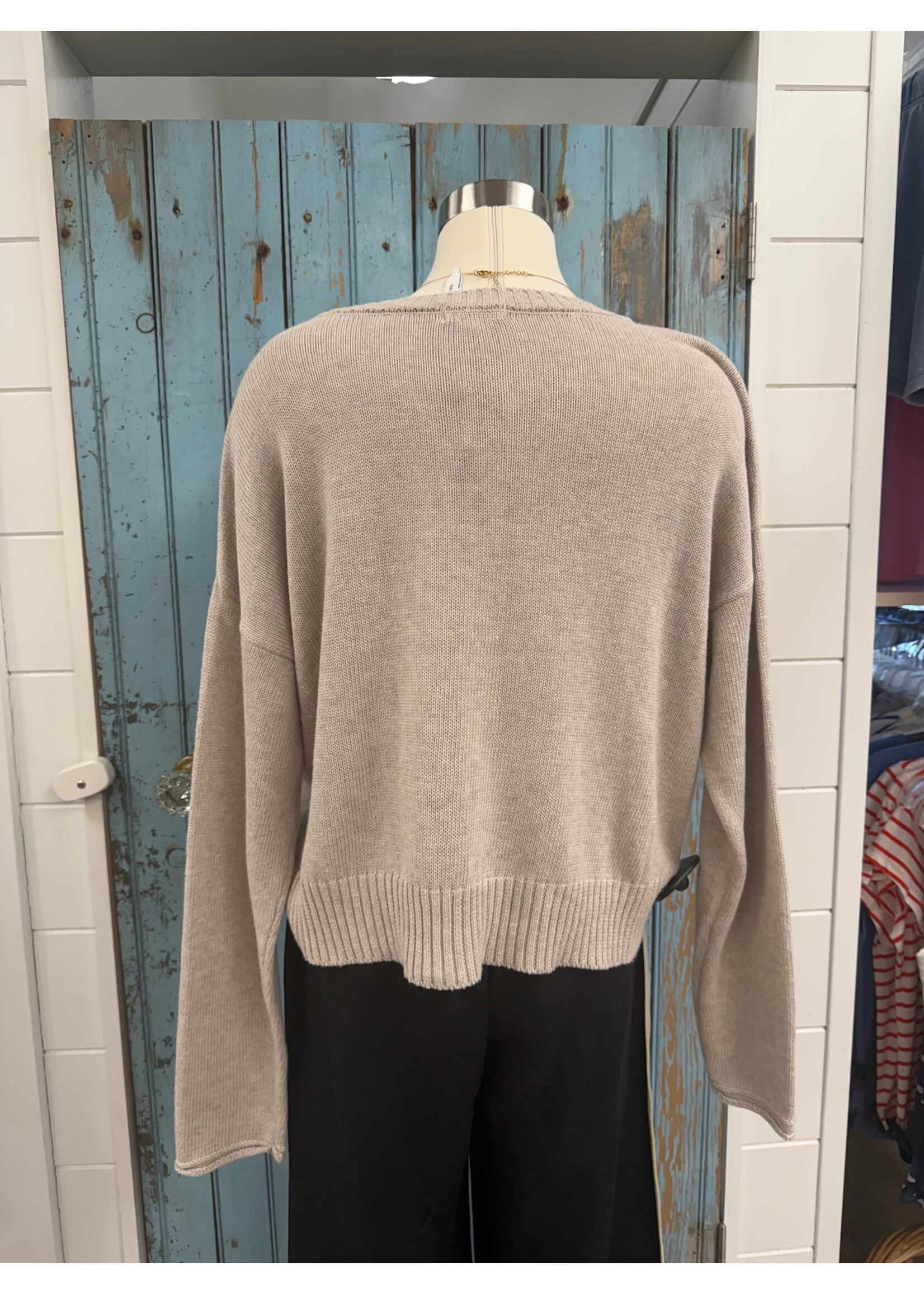Z Supply ZS Beach Embroidered Sweater