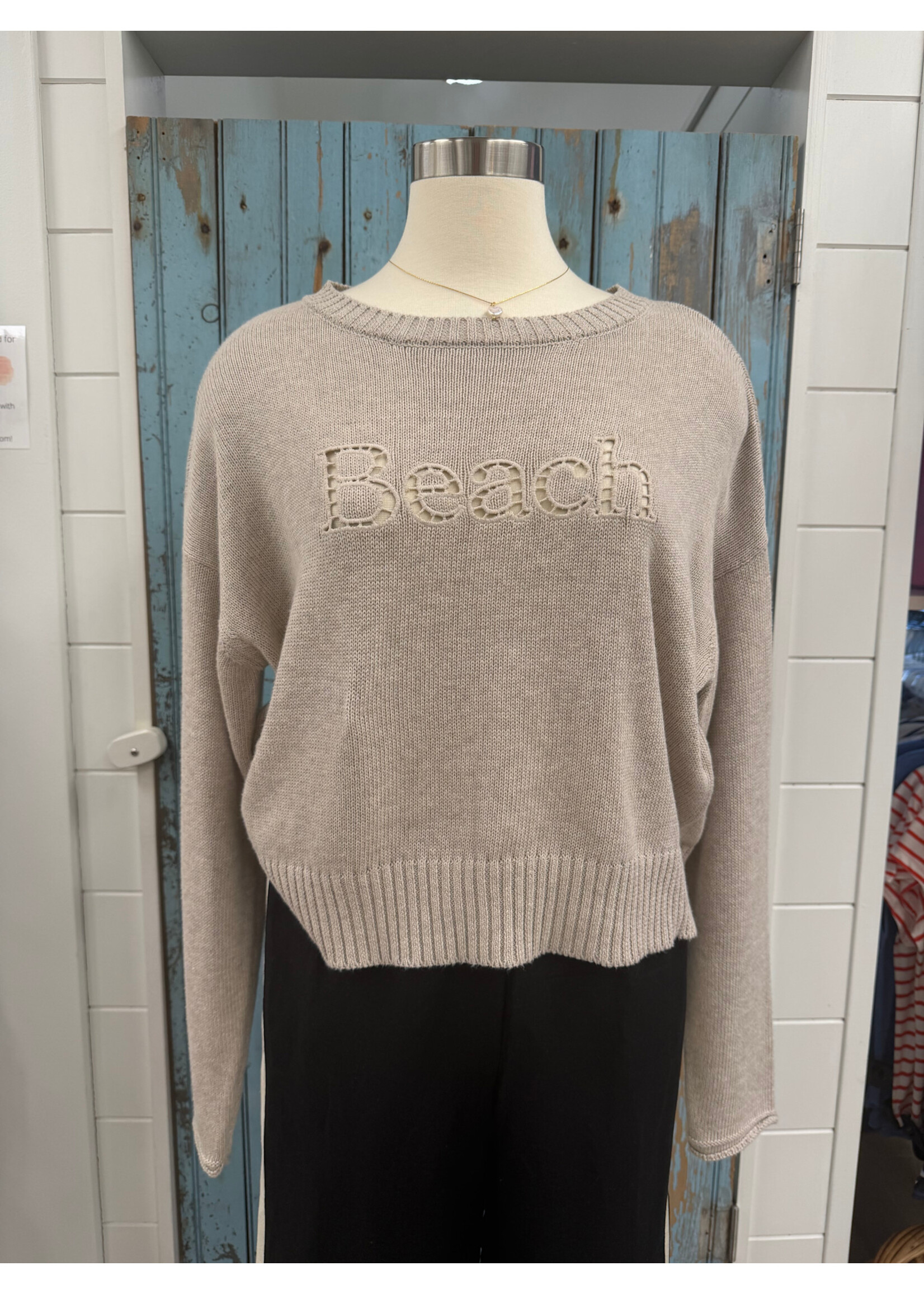 Z Supply ZS Beach Embroidered Sweater