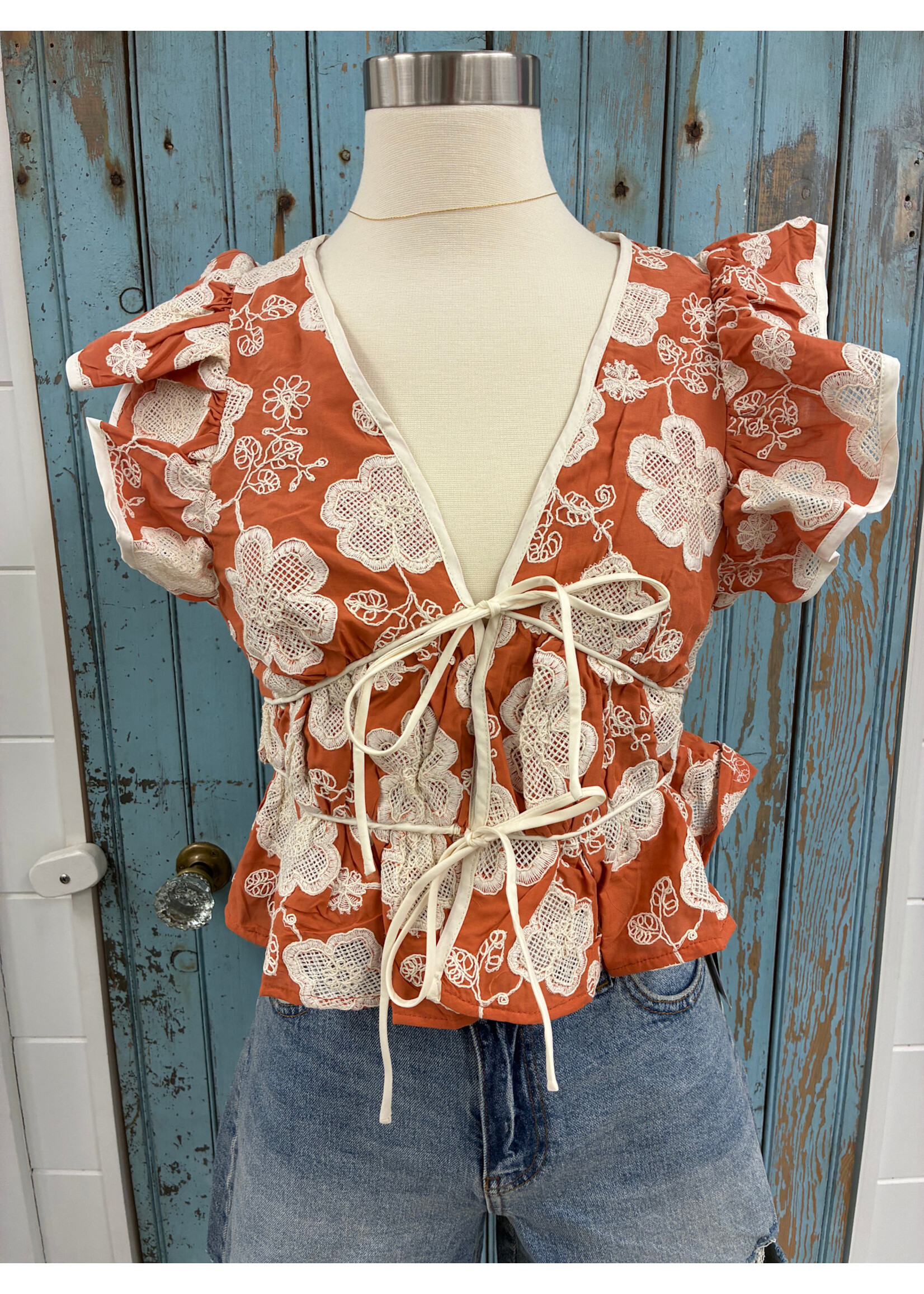 Sincerely Ours SO Talia Flower Top