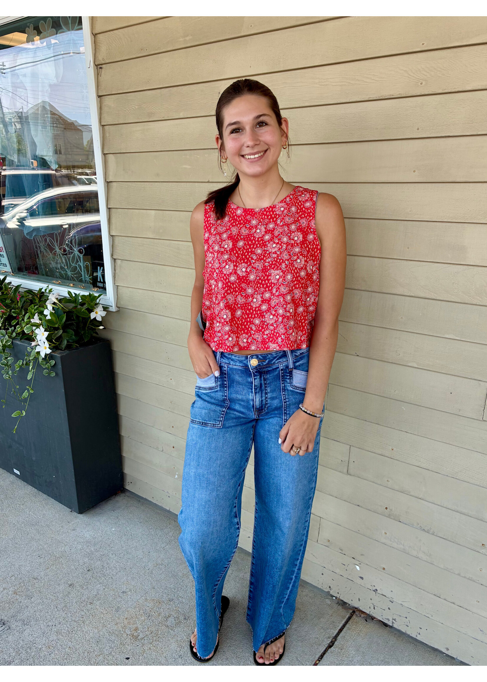 Sadie Sage SS Firecracker Slvless Top