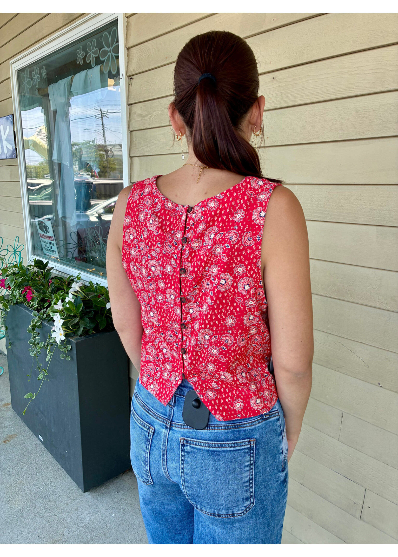 Sadie Sage SS Firecracker Slvless Top