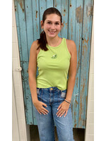 Sunday Edition Lime Beads Tank
