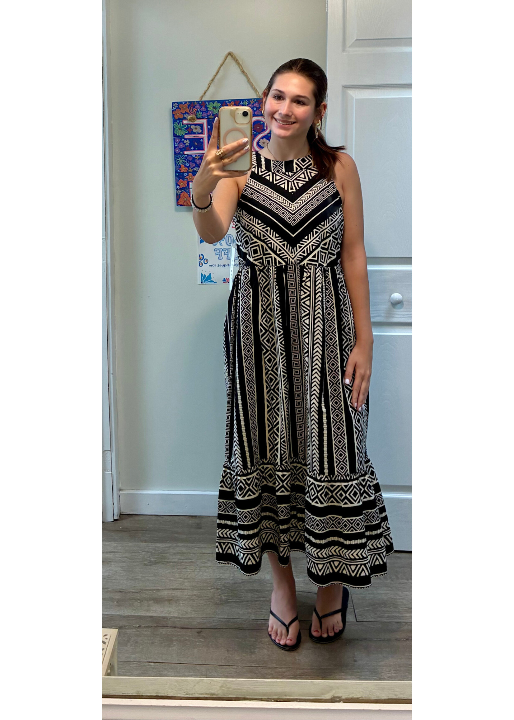 Tribal T Halter Dress