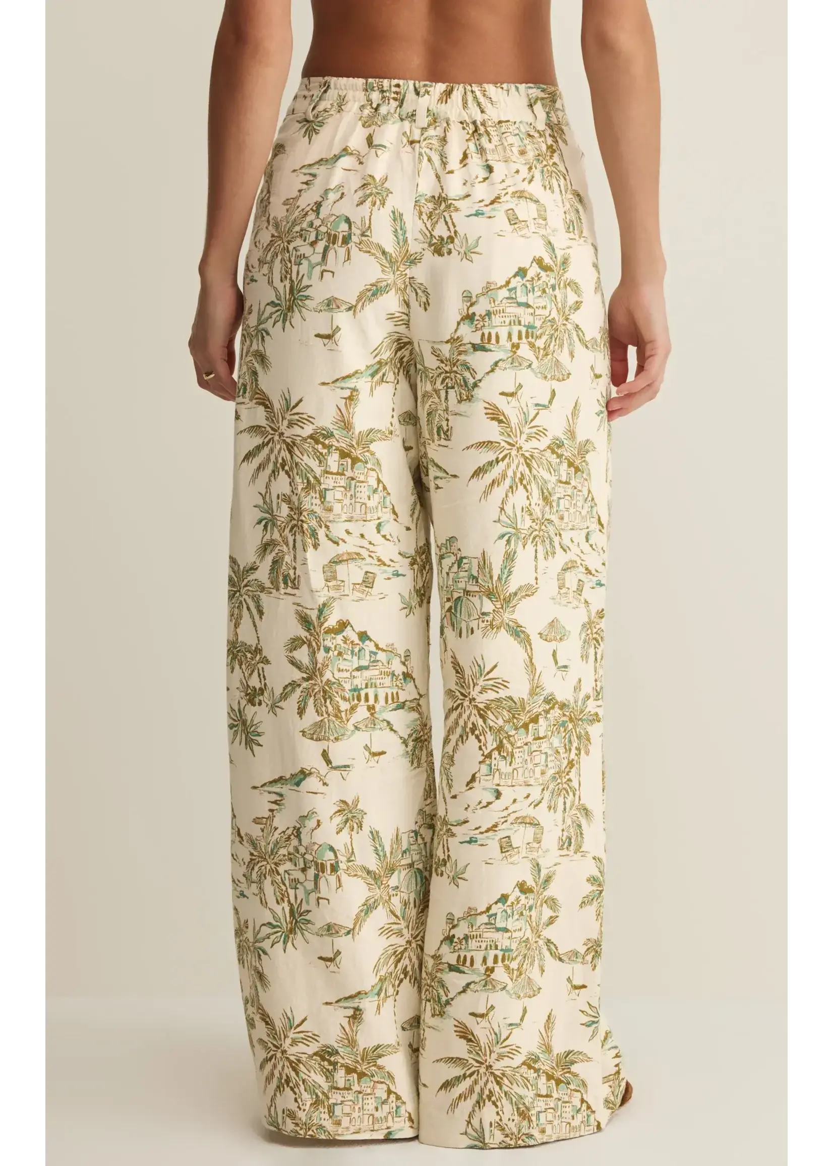 Z Supply ZS Overlook Tiki Tide Linen Pant