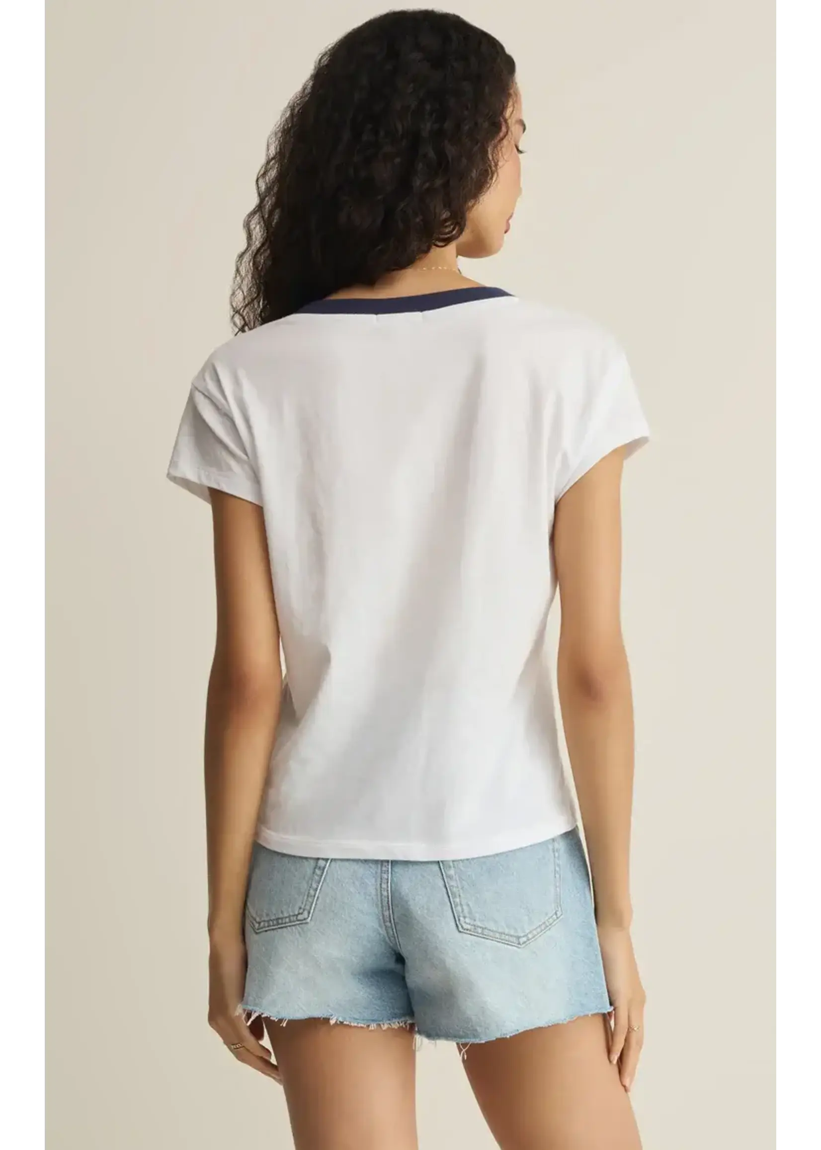 Z Supply ZS Modern Colorblocked V-neck