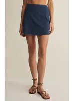 Z Supply Gail Jersey Denim Mini Skirt