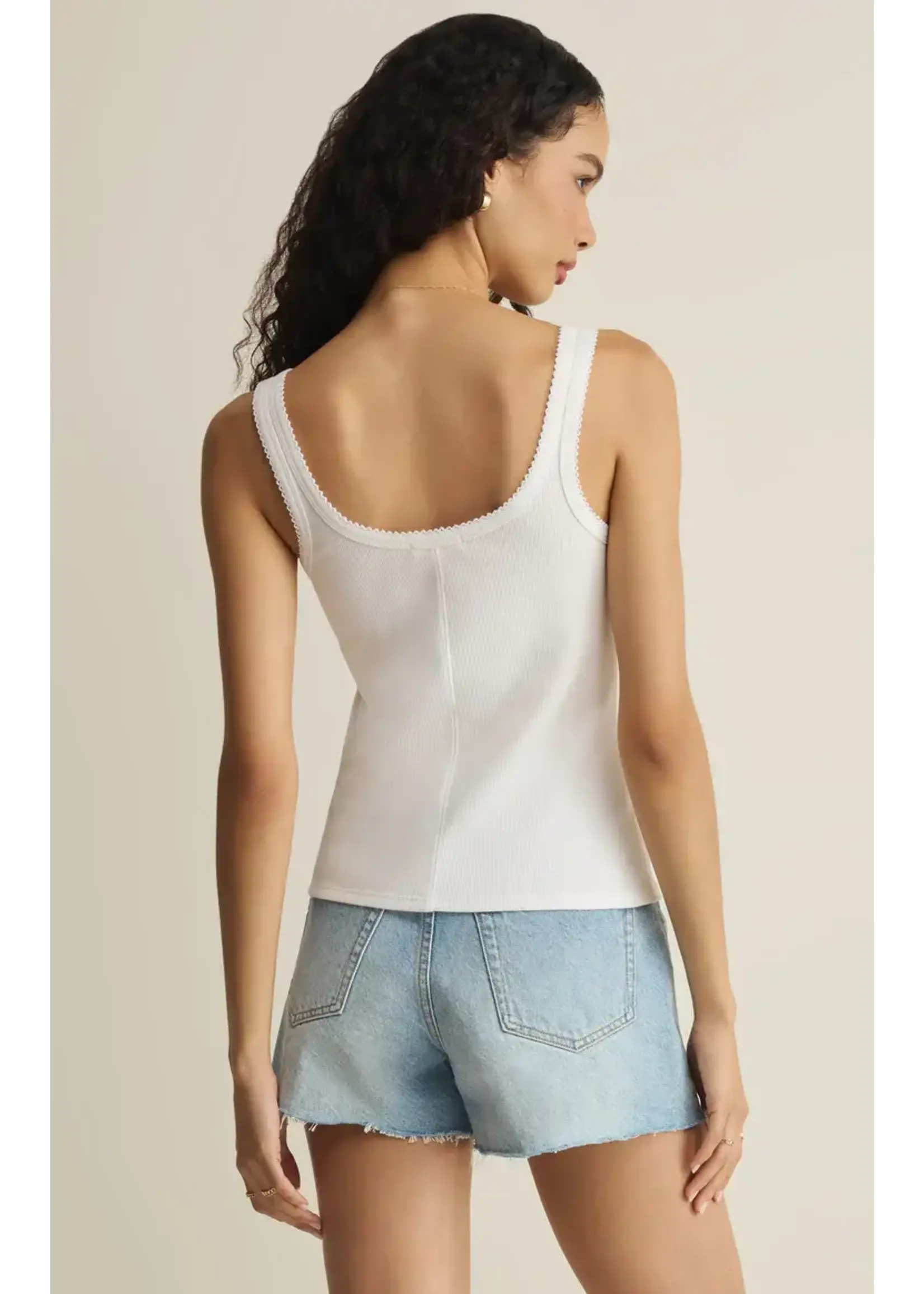 Z Supply ZS Niko Scallop Rib Tank Top
