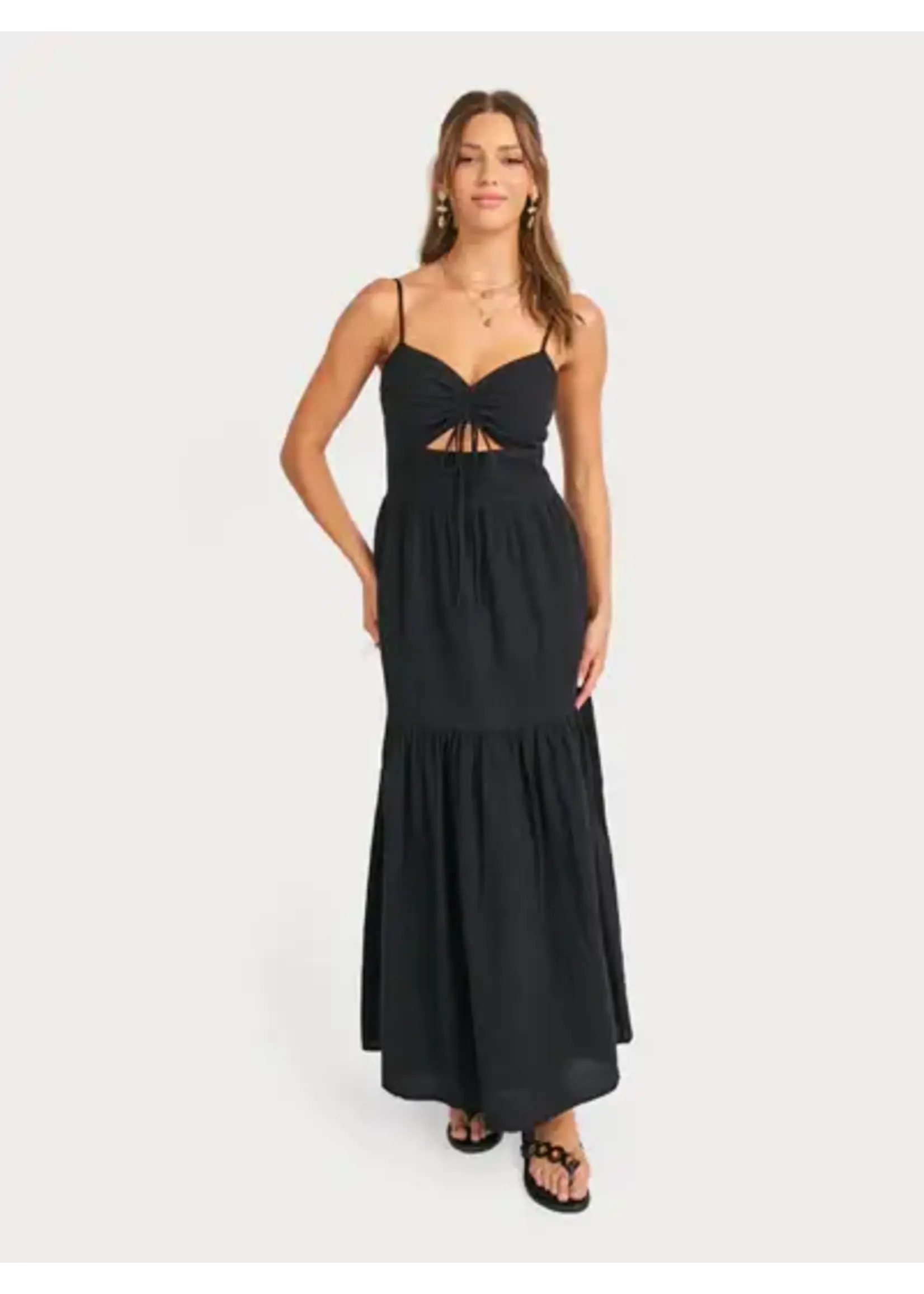 Sadie Sage SS Terra Ruched Maxi Dress