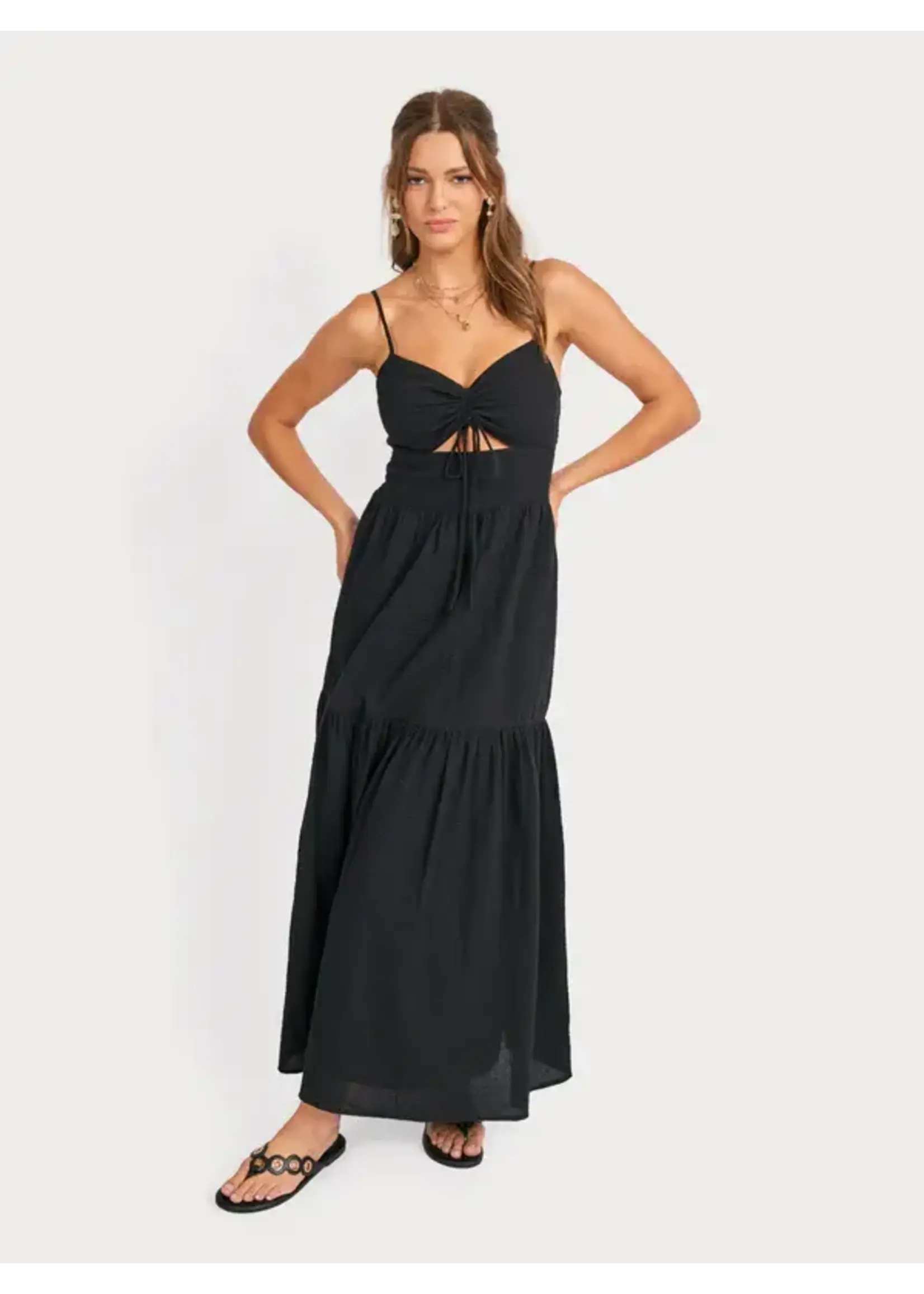 Sadie Sage SS Terra Ruched Maxi Dress