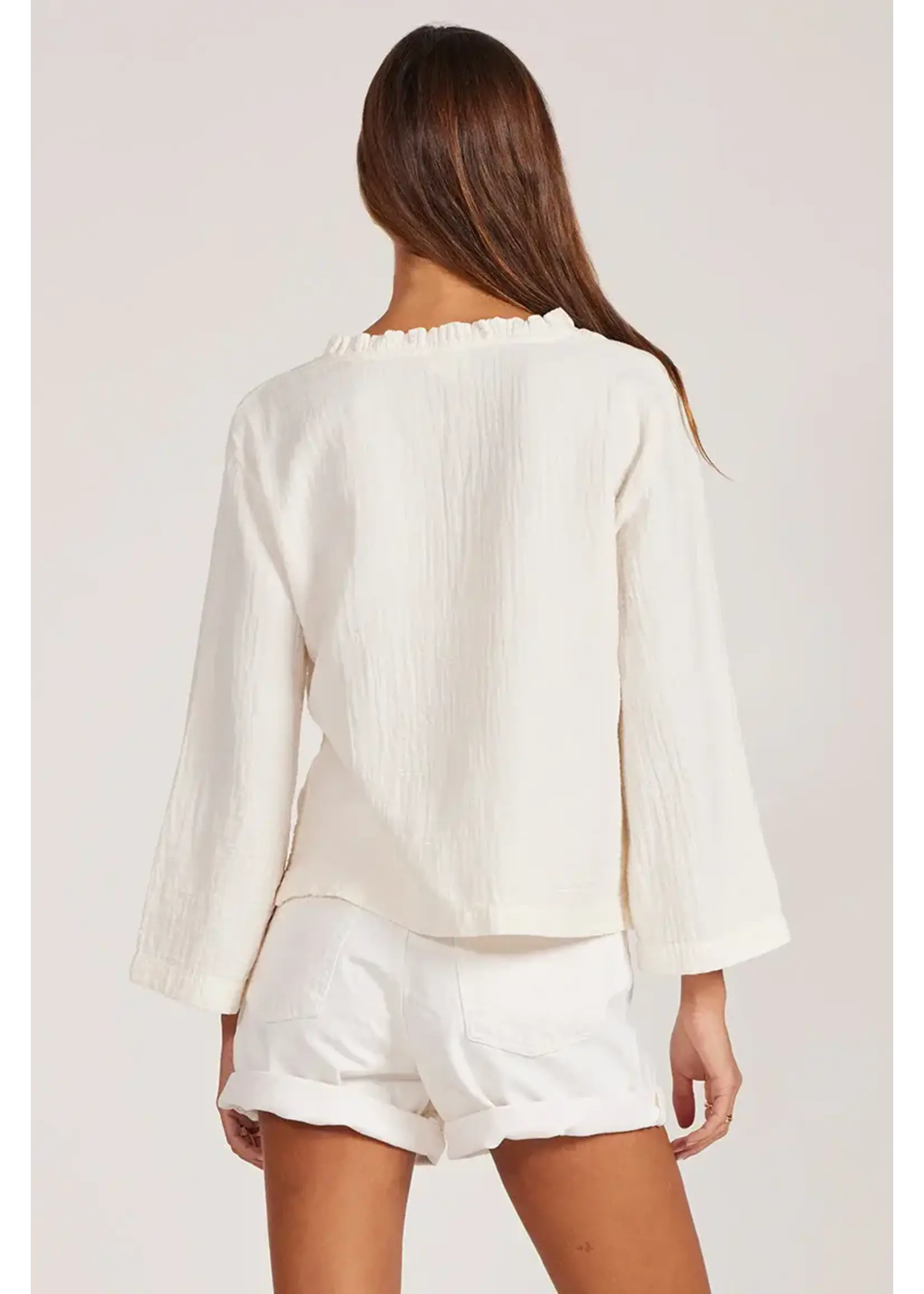 Bobi Bobi 3/4 Sleeve Shell Top