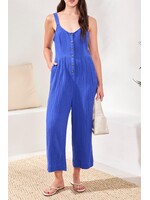 Tribal Jumpsuit W/ Back Smocking
