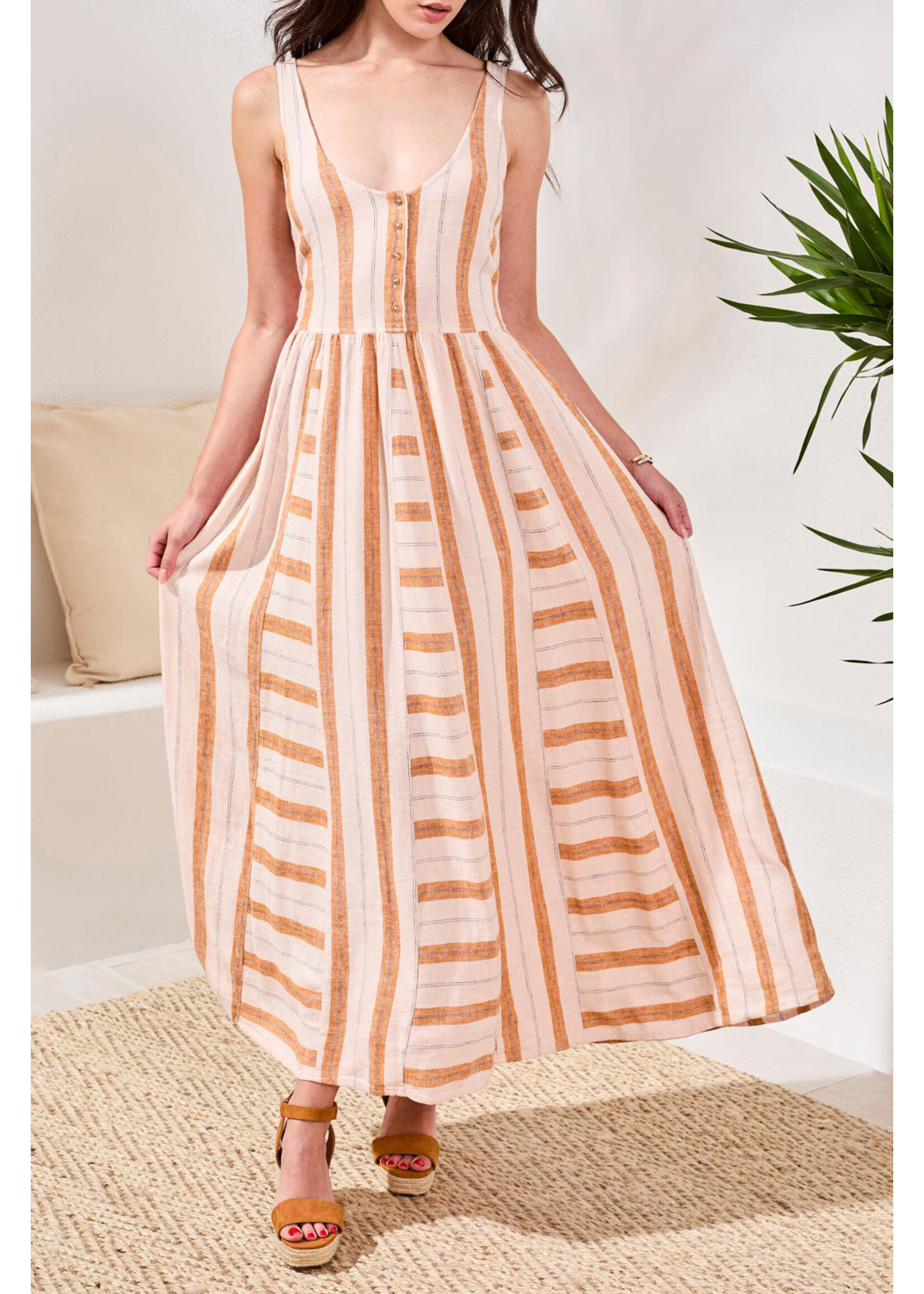 Tribal T Bra Freindly Maxi Dress