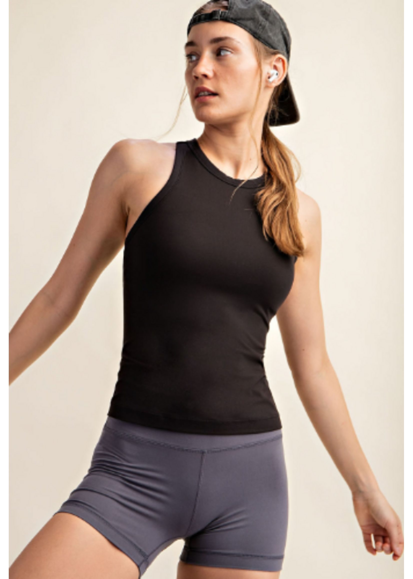 Rae Mode RM Butter Slvless Racer Tank Top