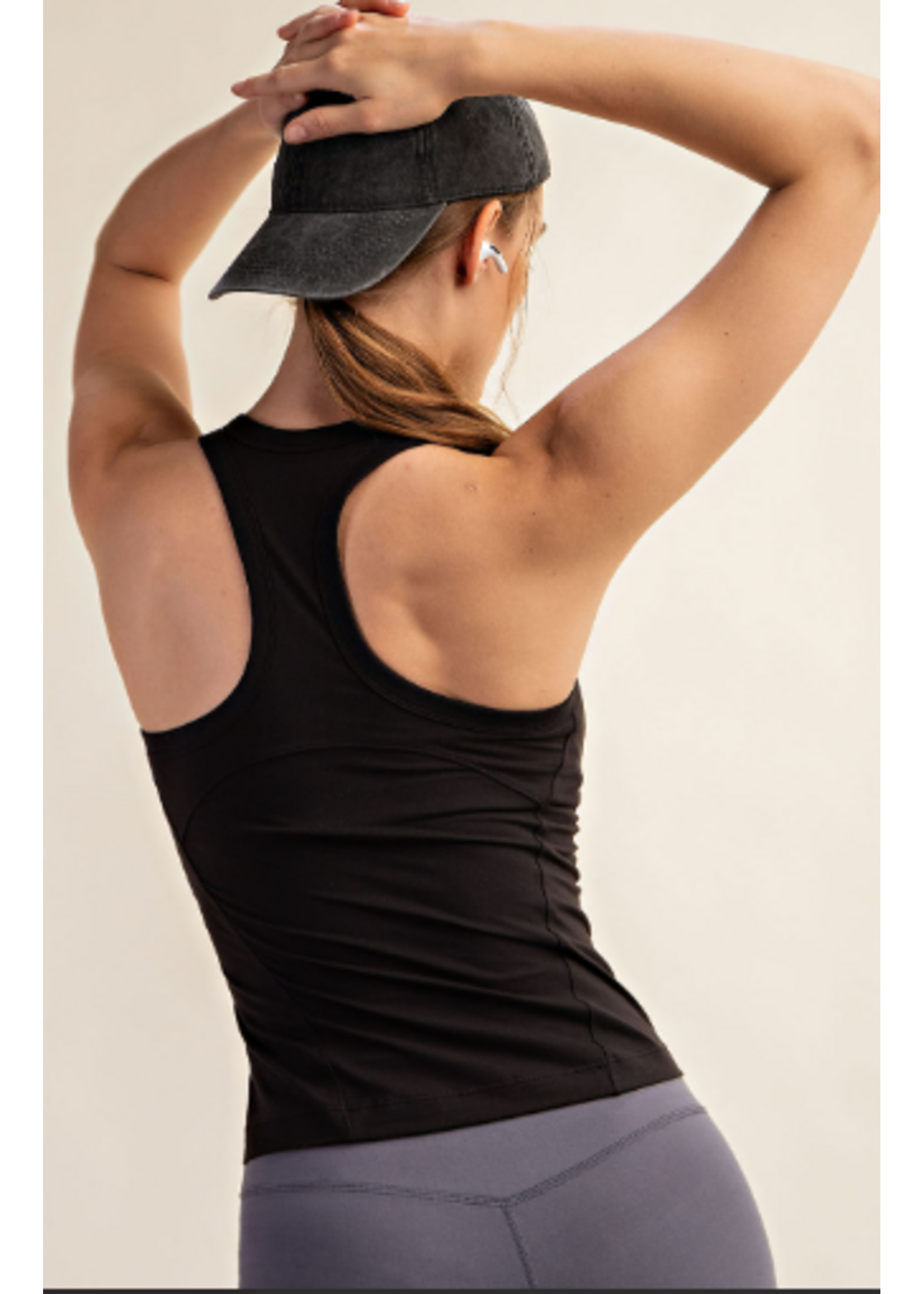 Rae Mode RM Butter Slvless Racer Tank Top