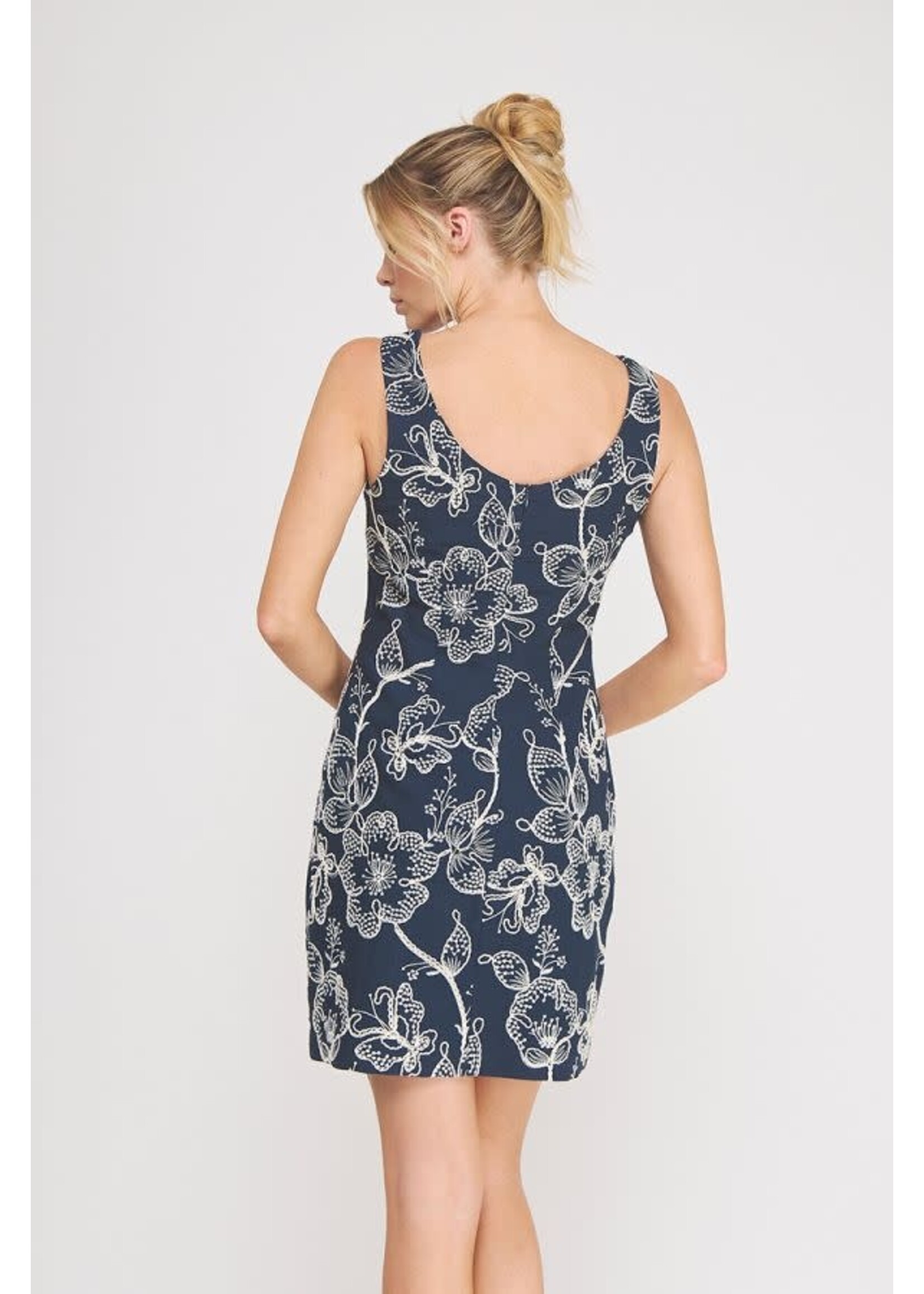Allie Rose AR Floral Embroidered Dress