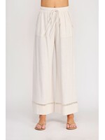 Allie Rose AR Soft Linen Elastic Tie Pant