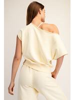 Rae Mode French Terry Off Shoulder Top