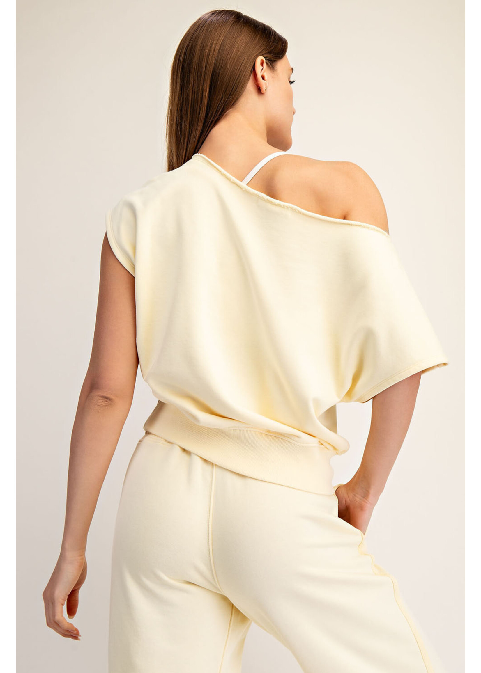 Rae Mode RM French Terry Off Shoulder Top