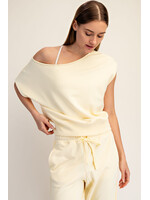 Rae Mode French Terry Off Shoulder Top