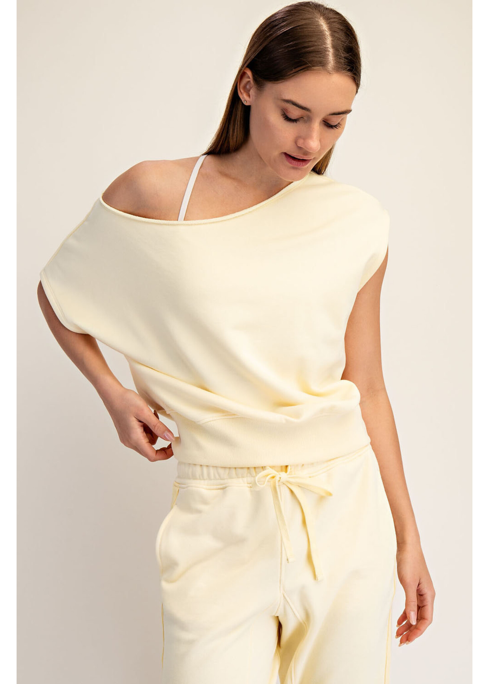 Rae Mode RM French Terry Off Shoulder Top
