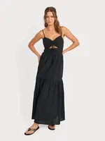 Sadie Sage SS Pintuck Midi Dress
