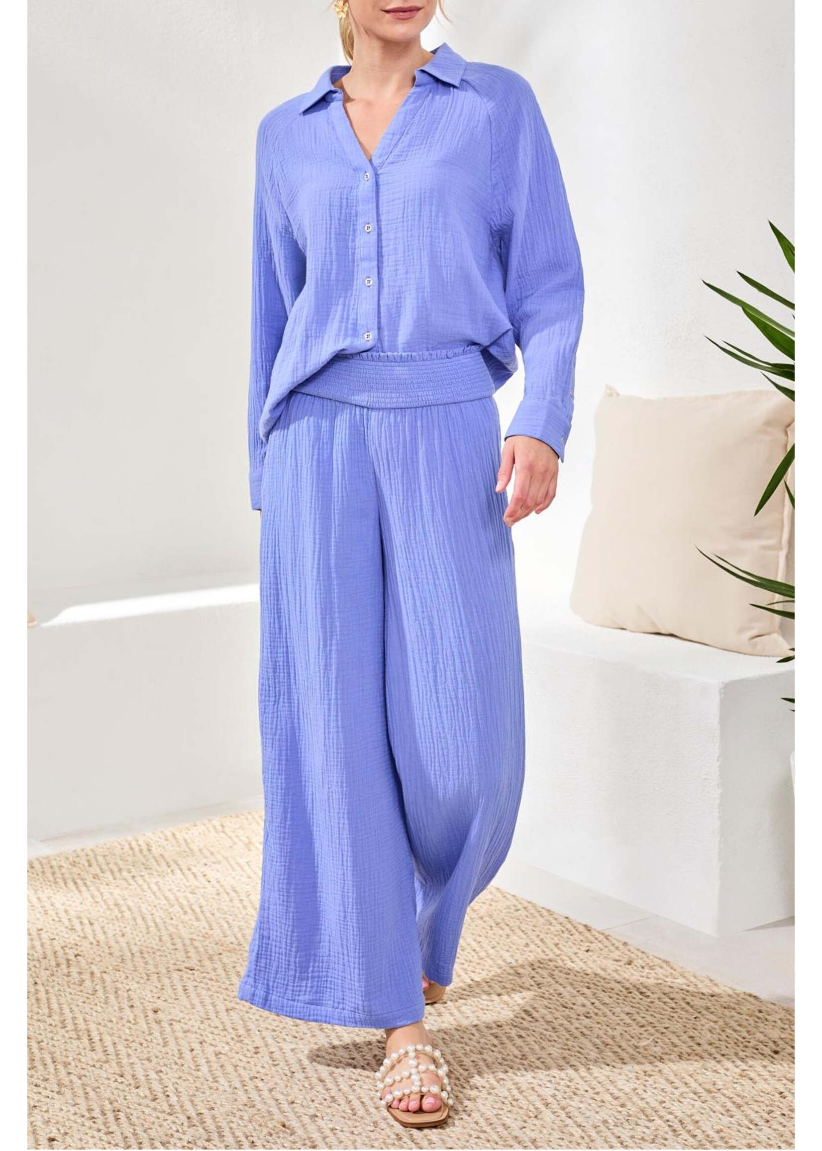 Tribal T Flare Pant W/ Smocking