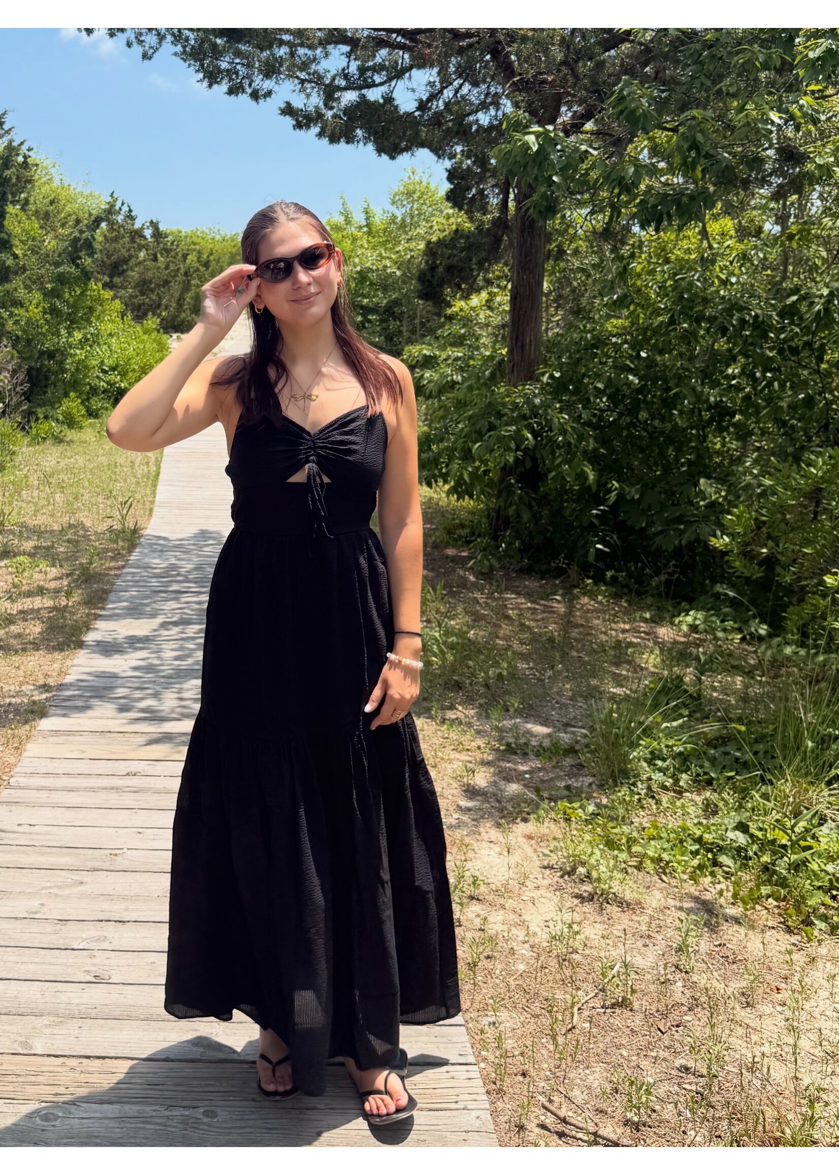 Sadie Sage SS Terra Ruched Maxi Dress