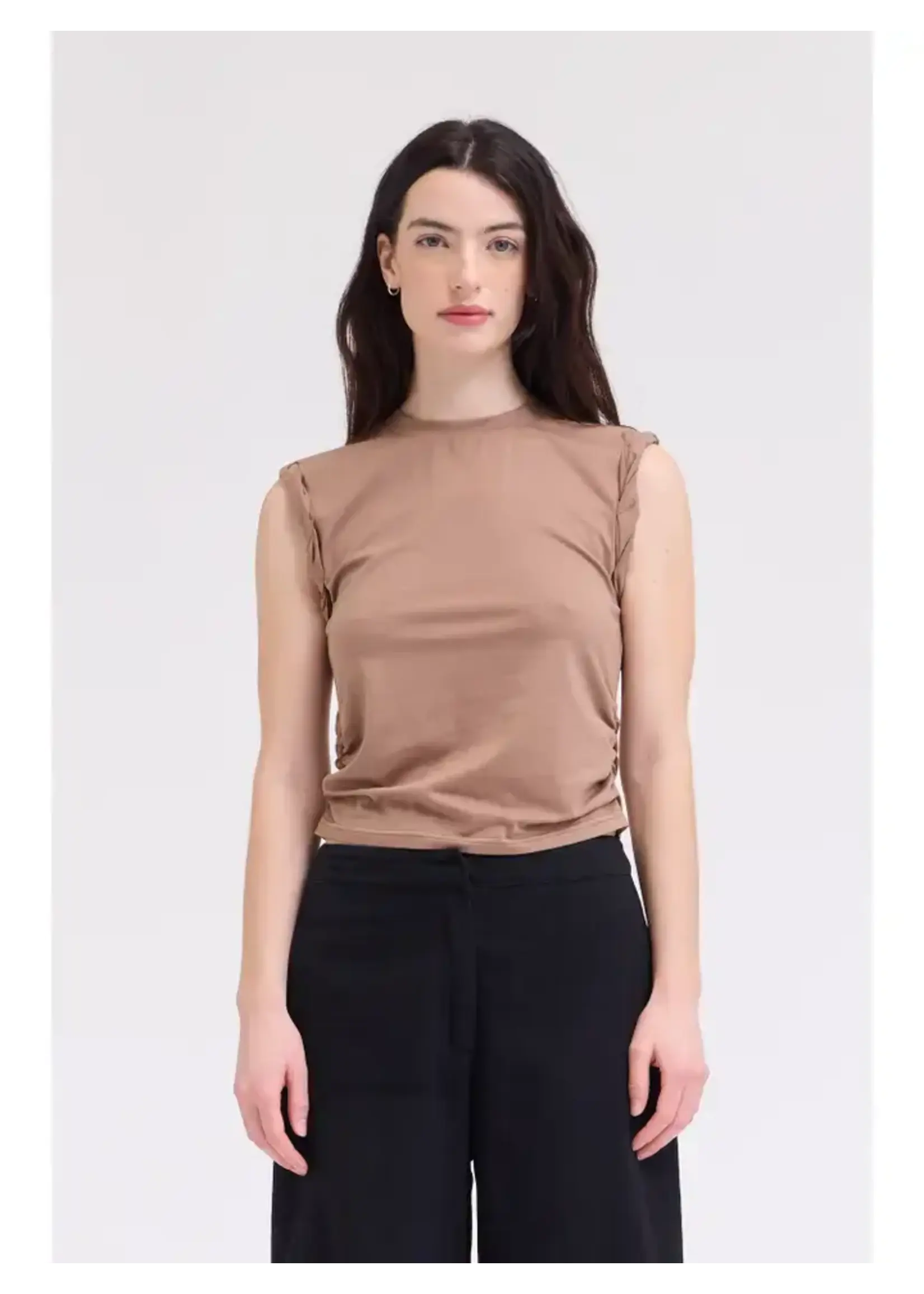 Grade & Gather G&G Ruched Tee