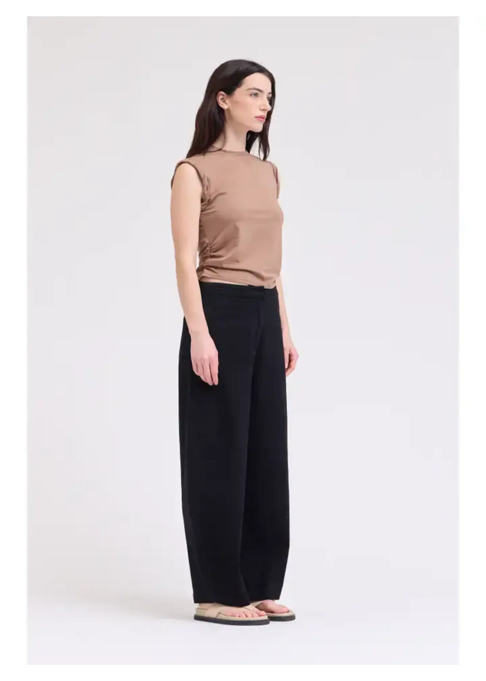 Grade & Gather G&G Ruched Tee