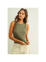 Miou Muse Ribbed Knit Tank