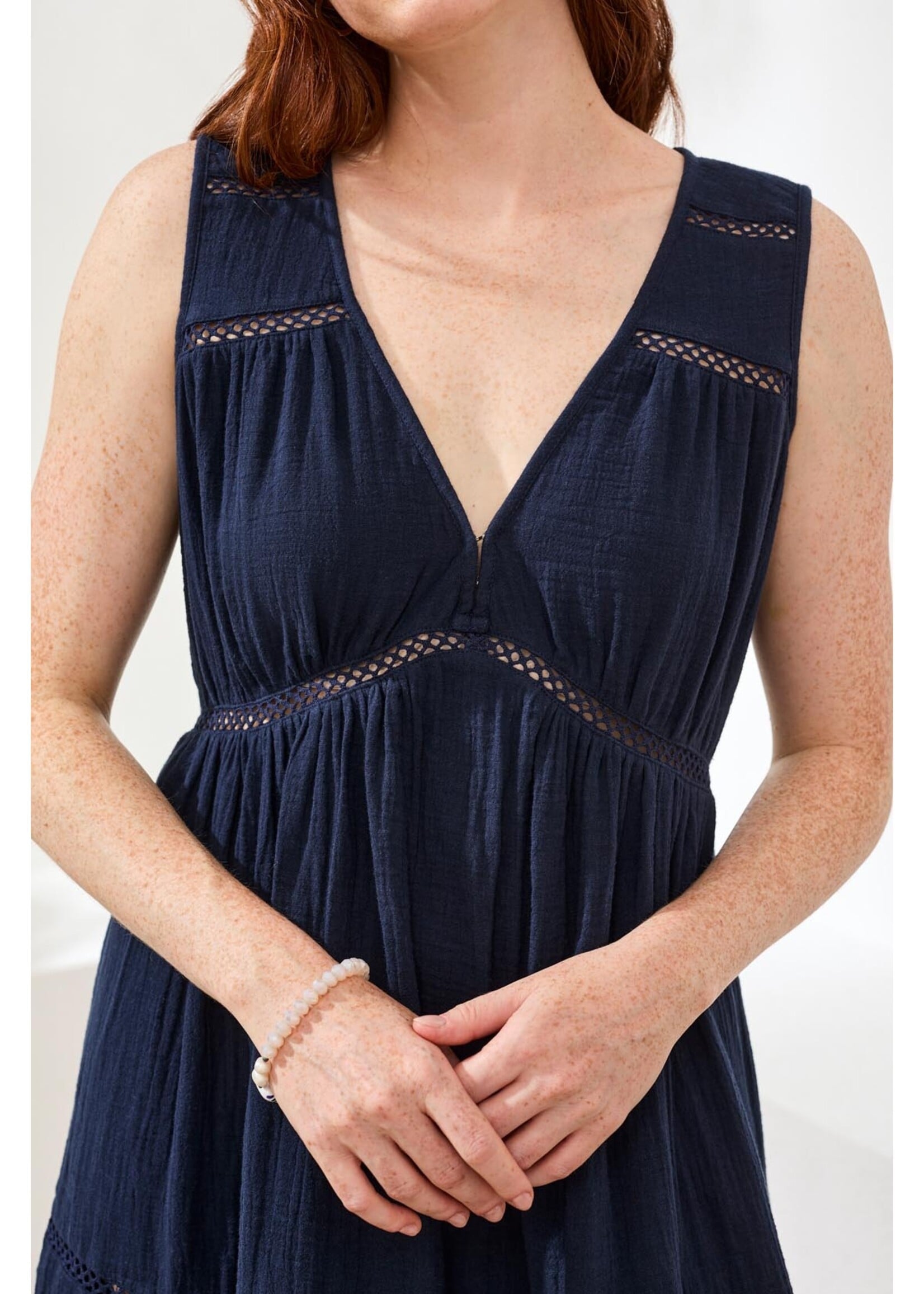 Tribal T Sleeveless Coverup-Abyss
