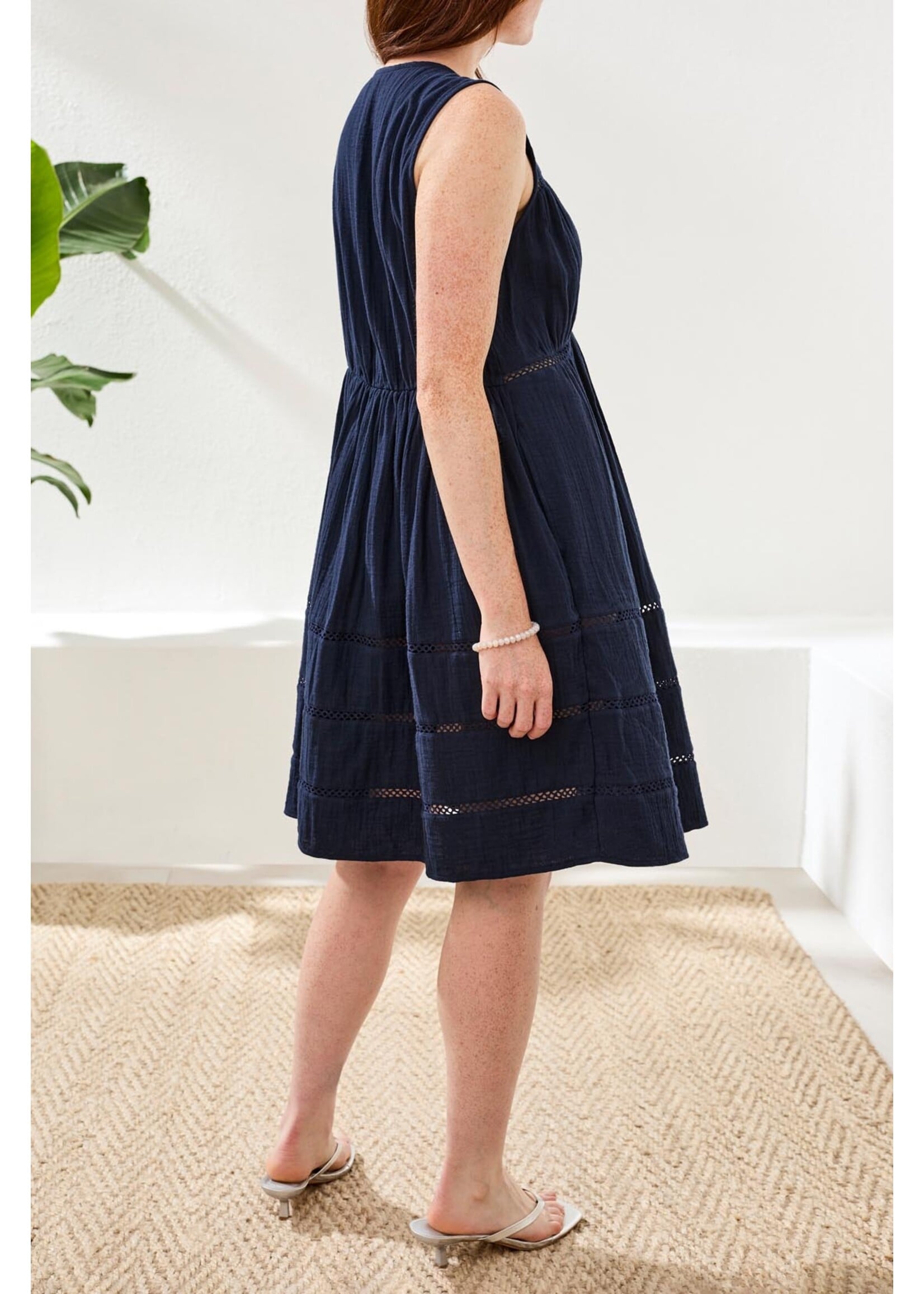 Tribal T Sleeveless Coverup-Abyss