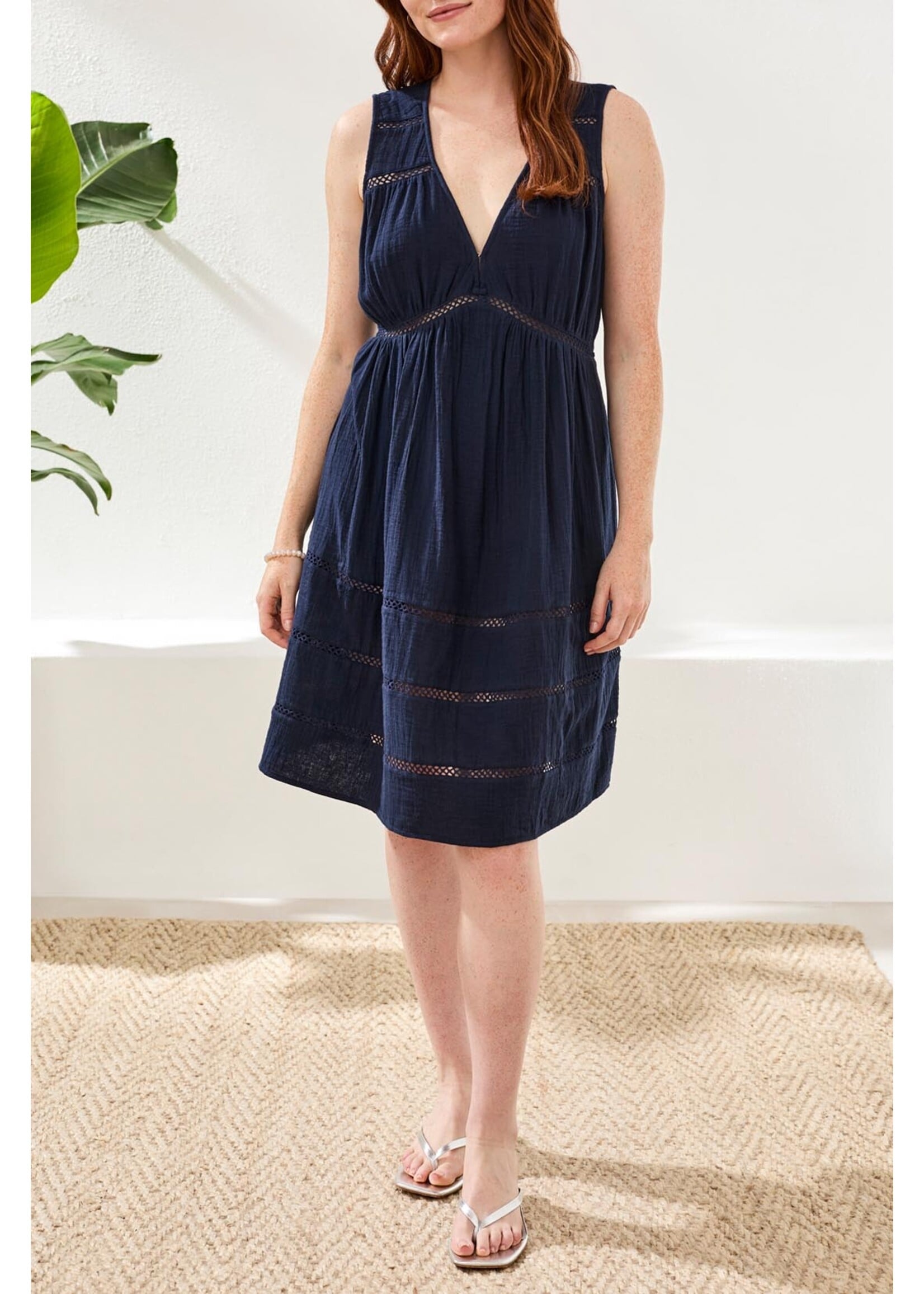 Tribal T Sleeveless Coverup-Abyss