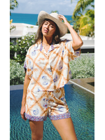 Tribal Seascape Flowy Shorts