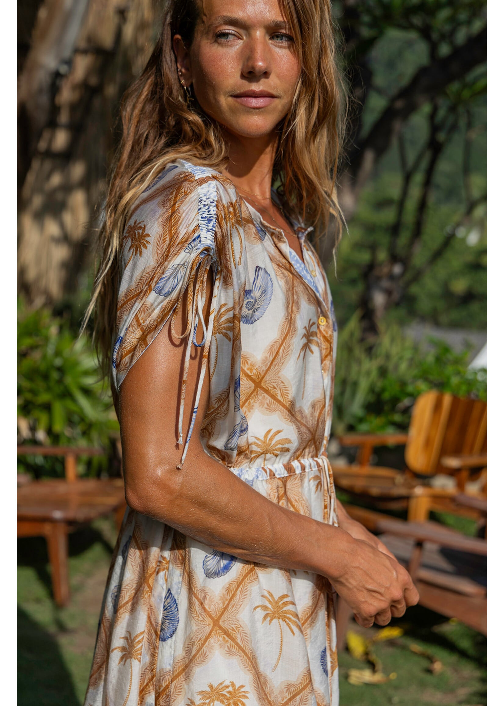 Tribal T Flowy Coverup MAxi