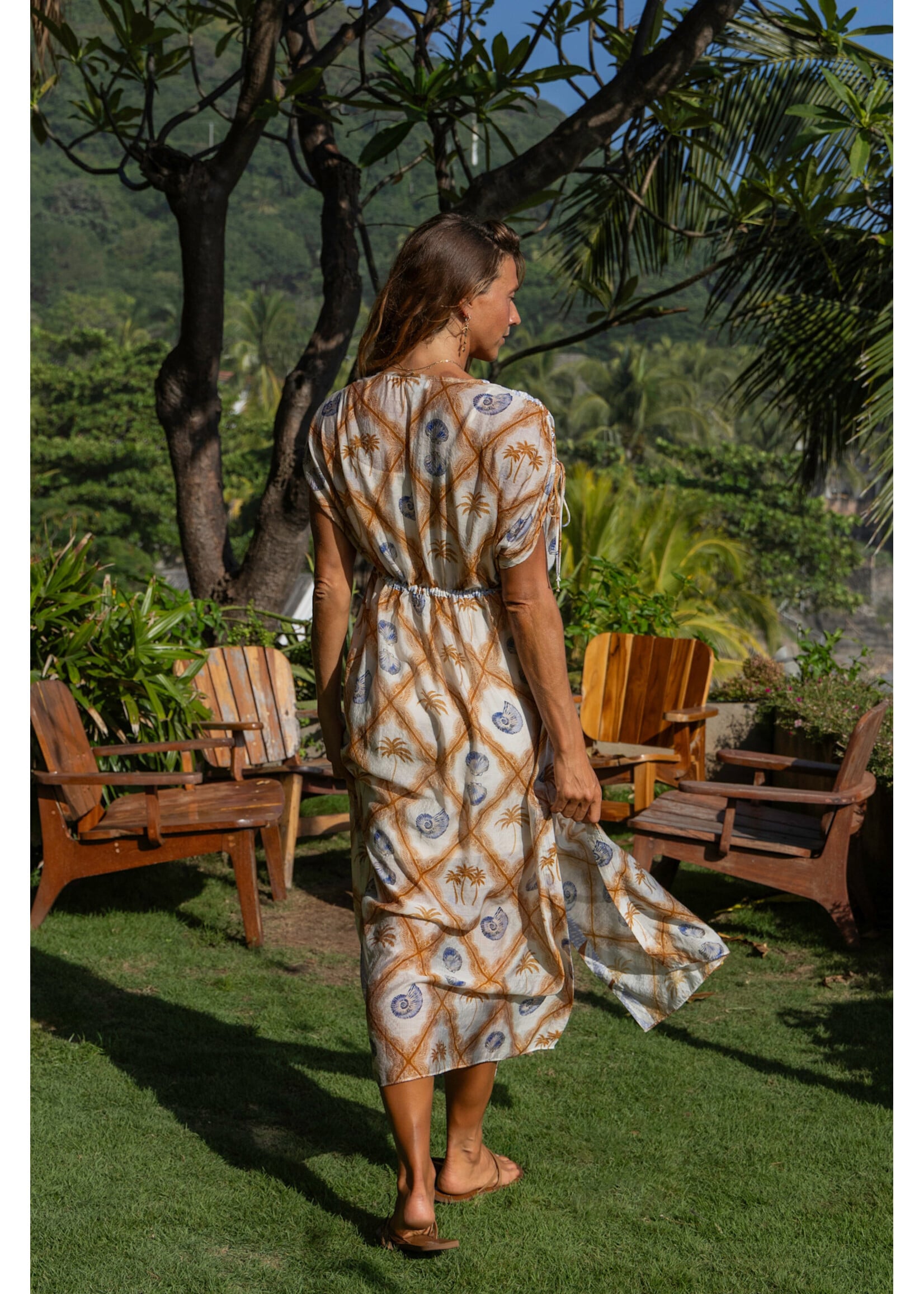 Tribal T Flowy Coverup MAxi