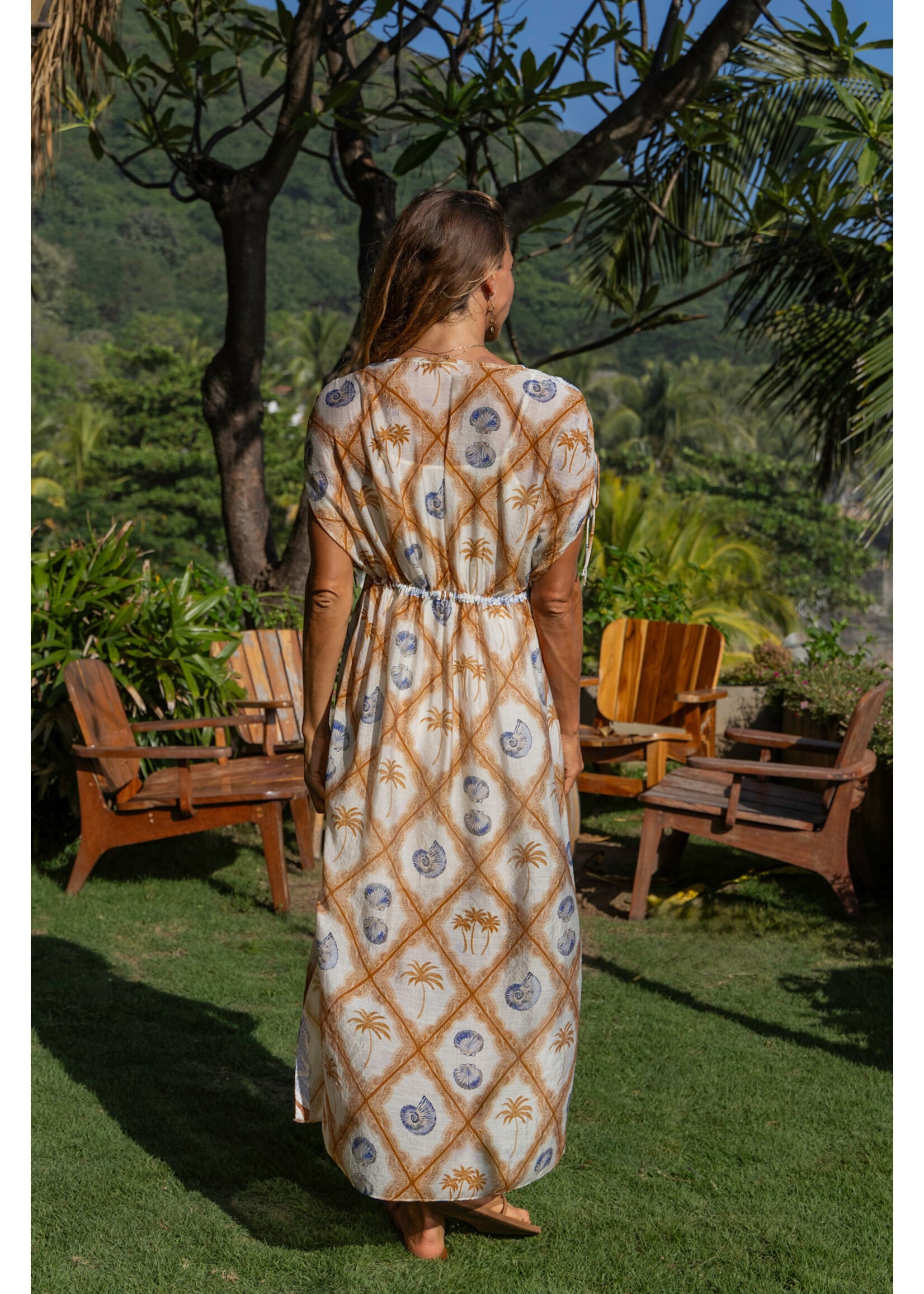 Tribal T Flowy Coverup MAxi