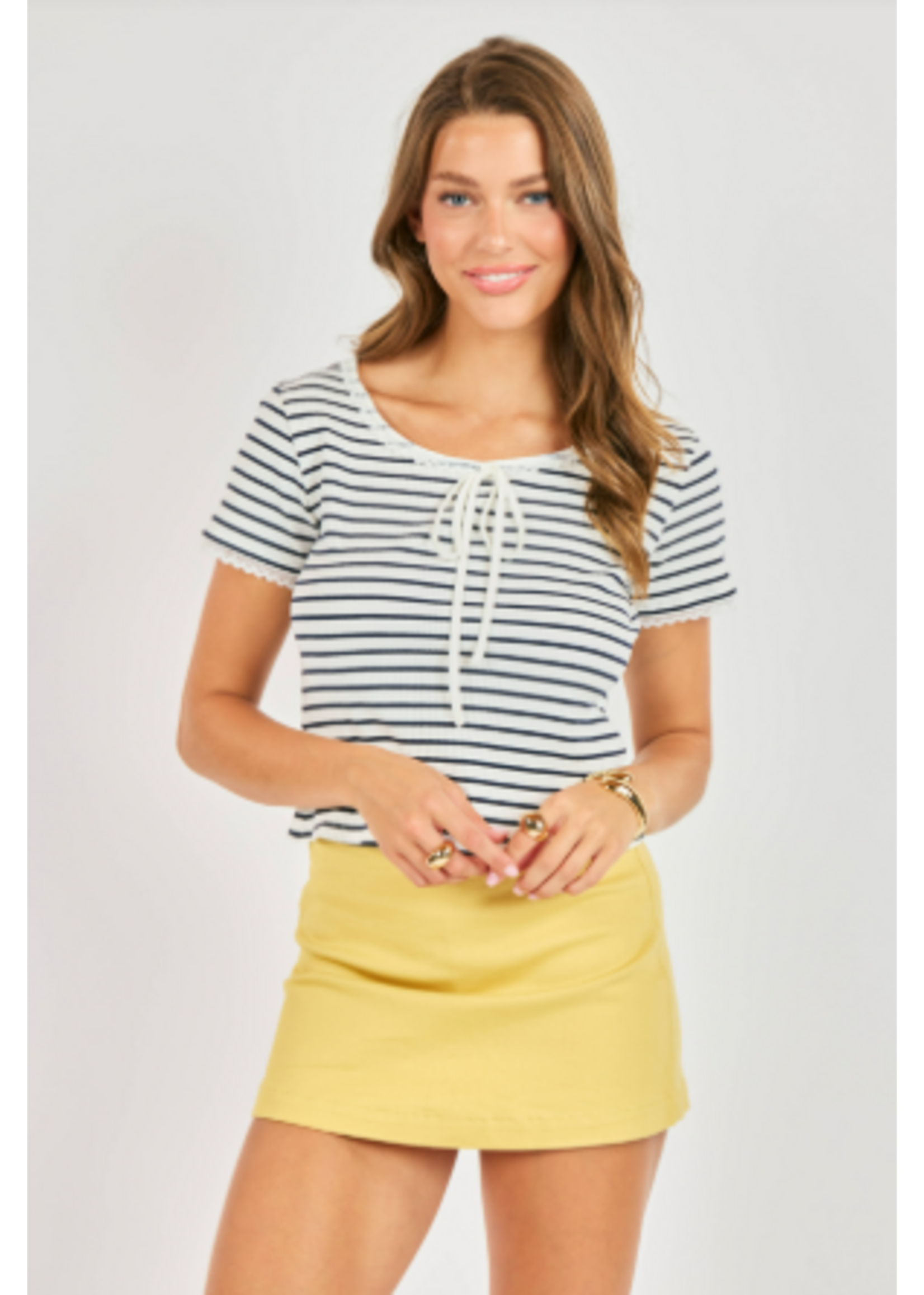 Sadie Sage SS Dejavu Stripe Tee
