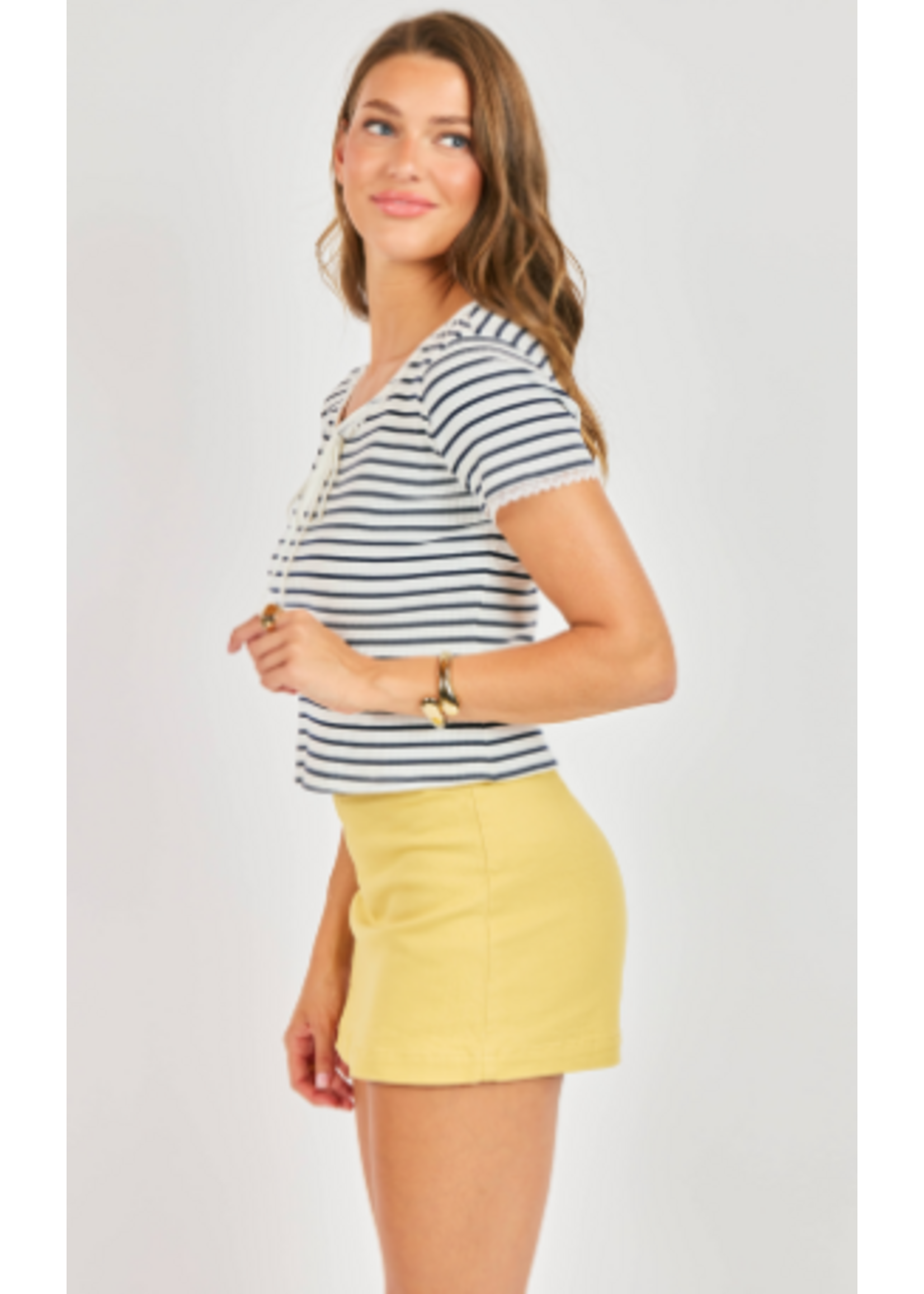 Sadie Sage SS Dejavu Stripe Tee