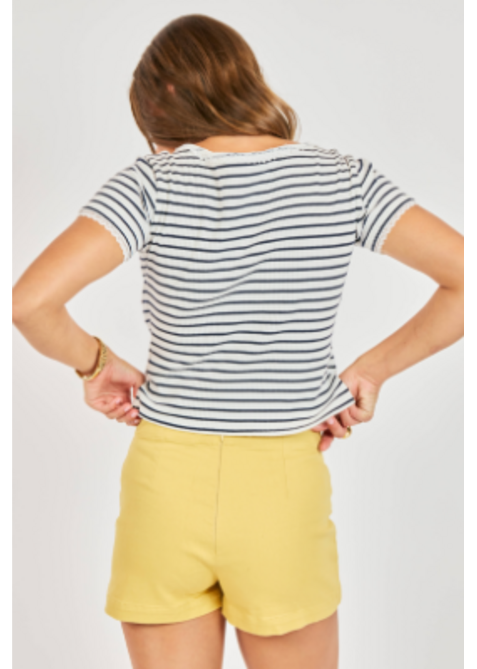 Sadie Sage SS Dejavu Stripe Tee