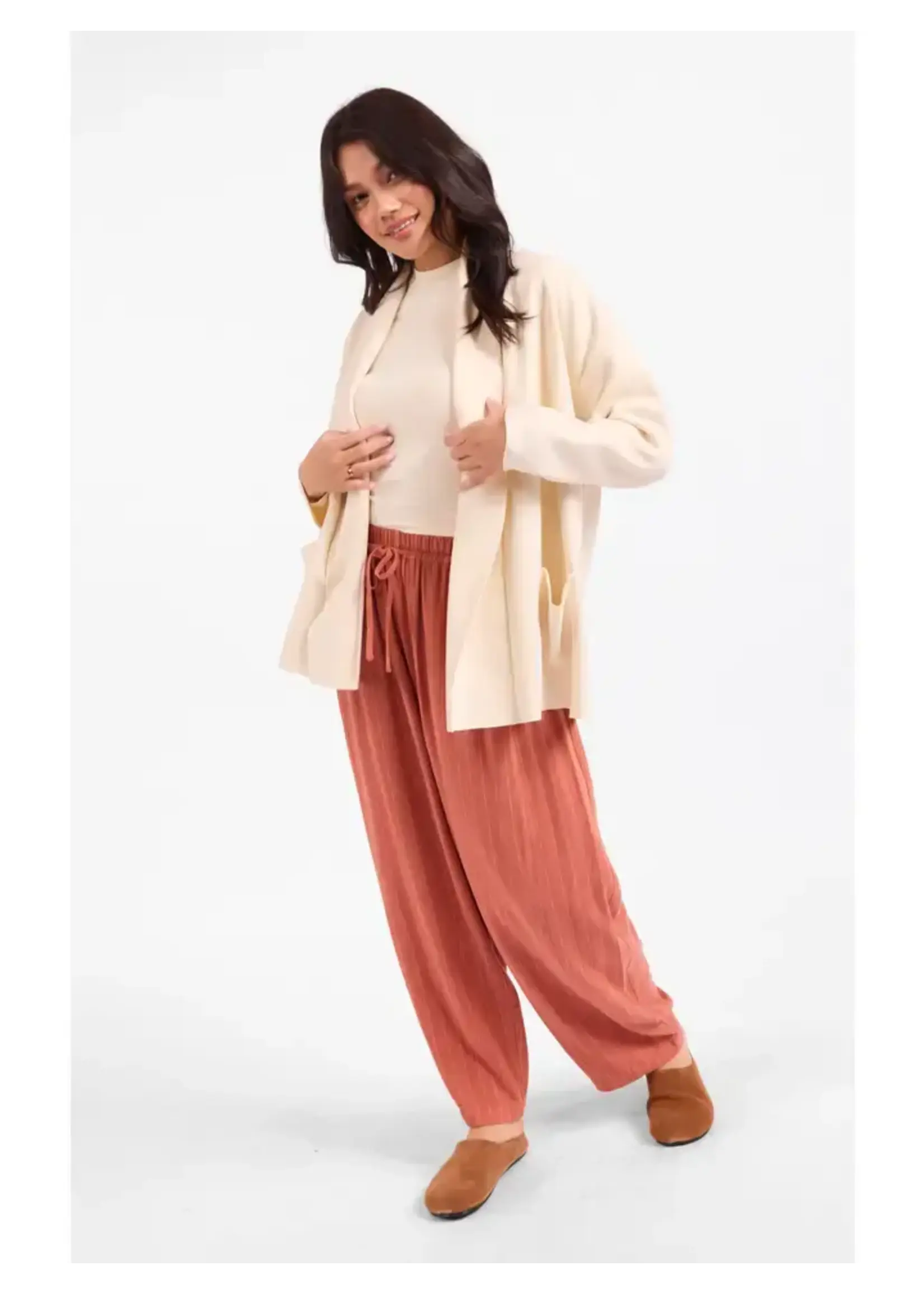 Sadie Sage SS Alessia Shawl Collar Open Coat