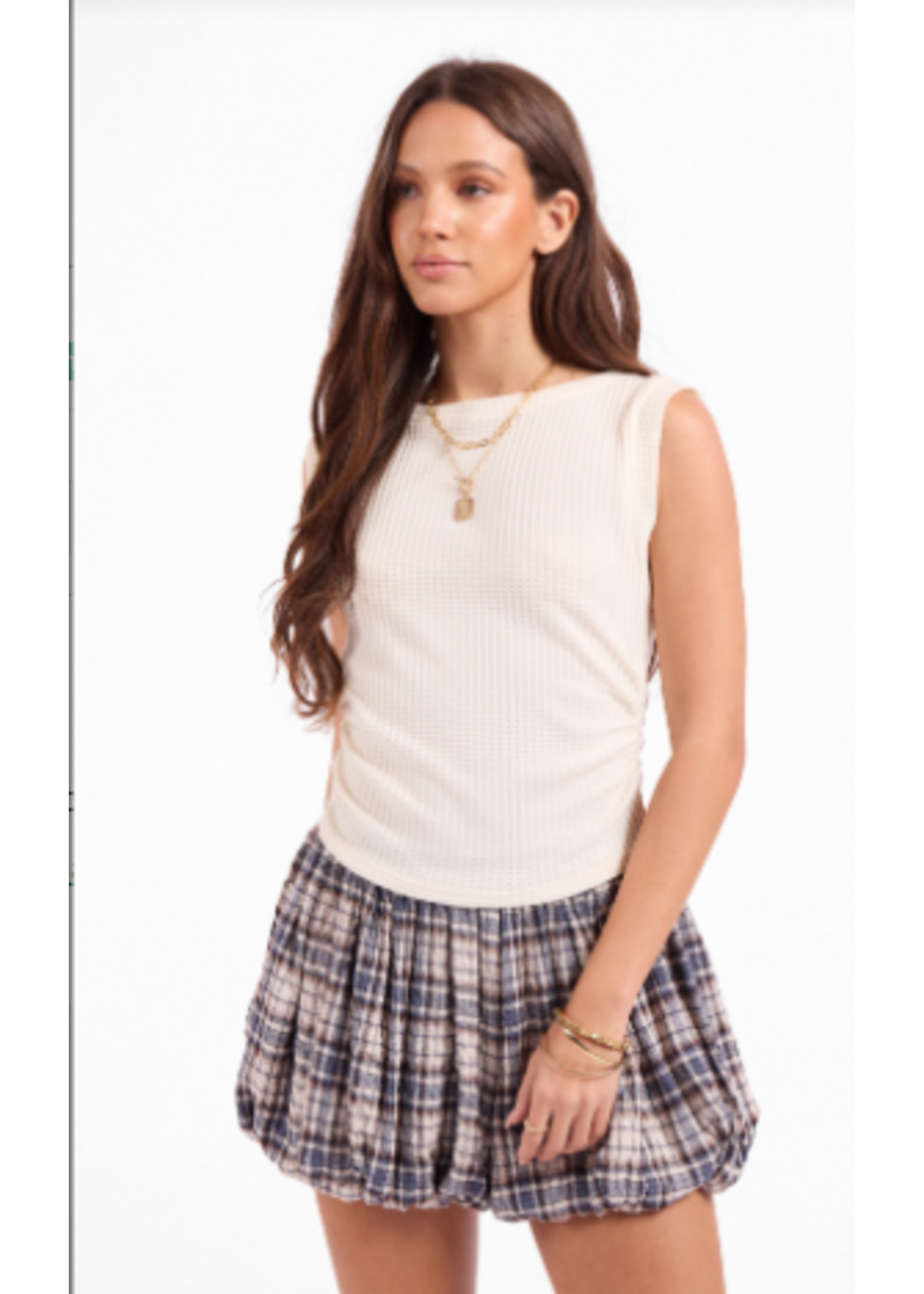 Sage The Label STL Sugarplum Waffle Tank