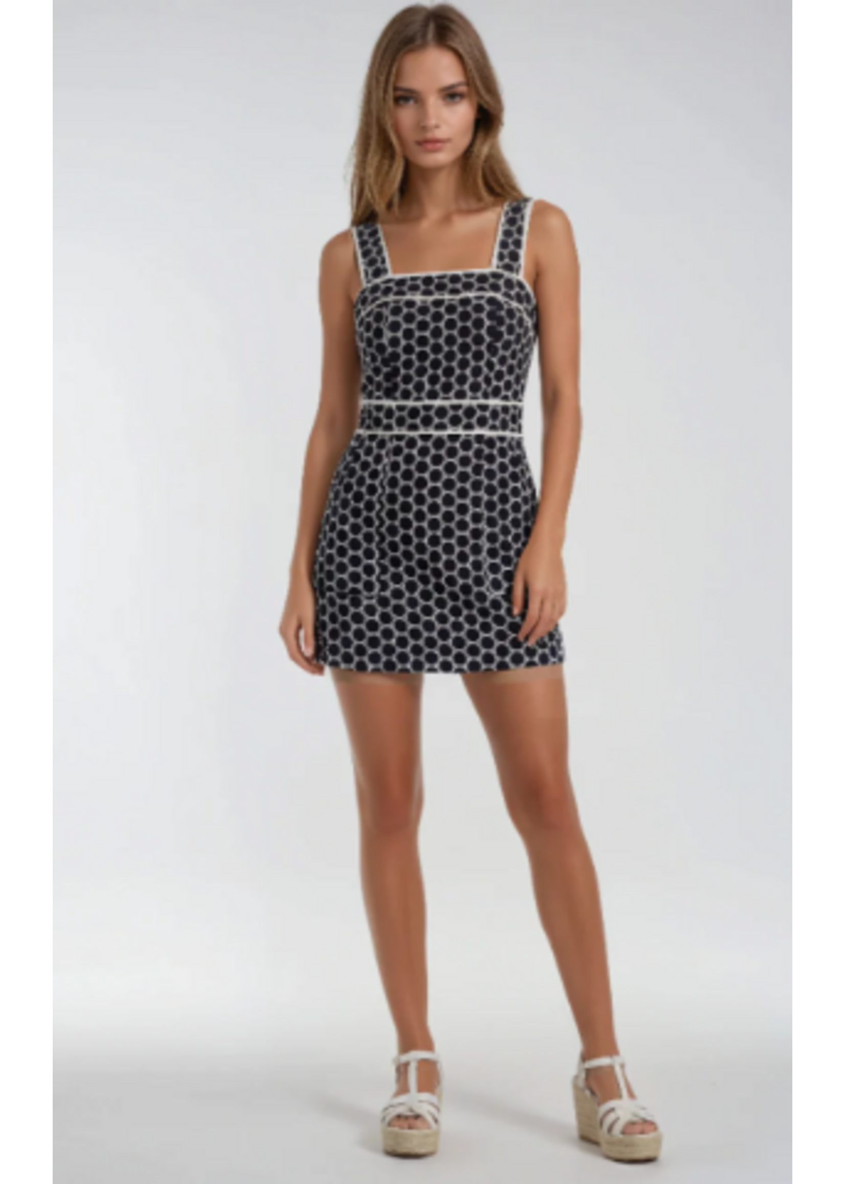 Sincerely Ours SO Marine Dot Hennie Dress