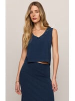 Z Supply ZS Sloane V-Neck Denim Top