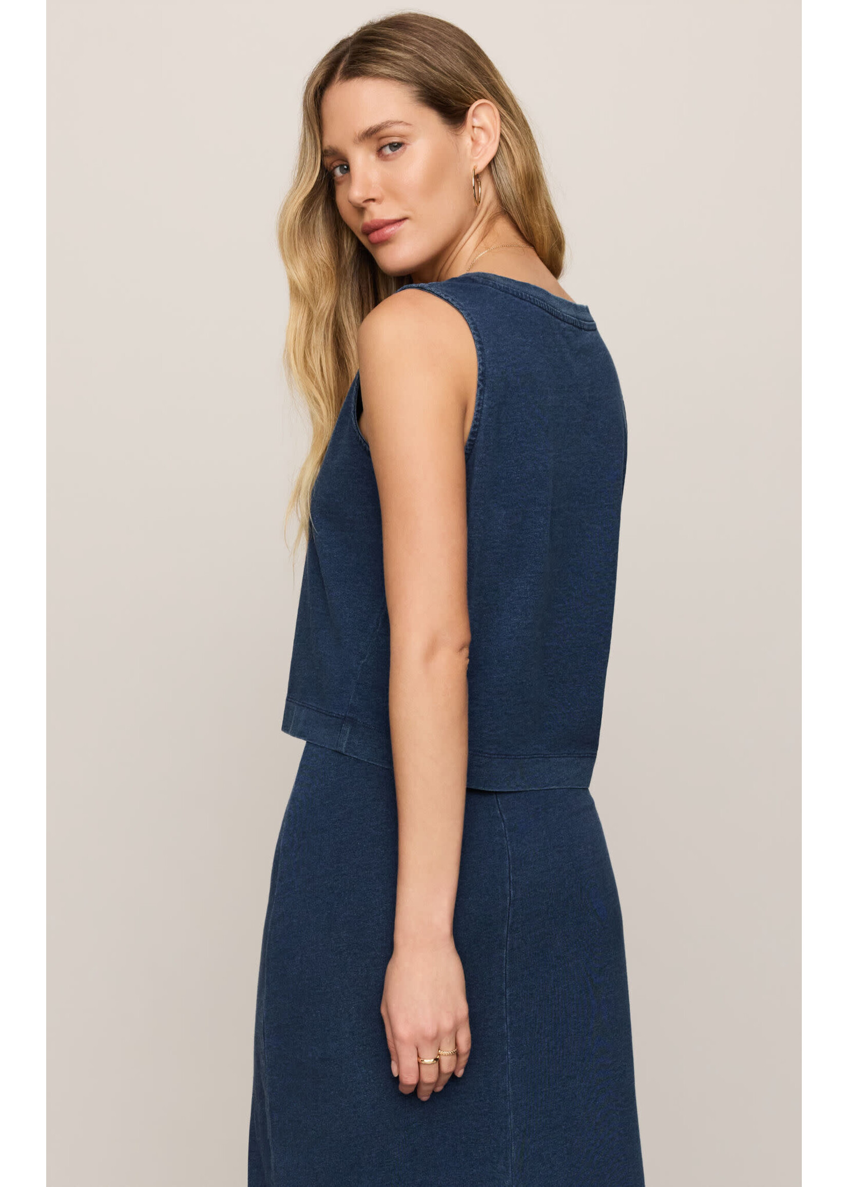 Z Supply ZS Sloane V-Neck Denim Top