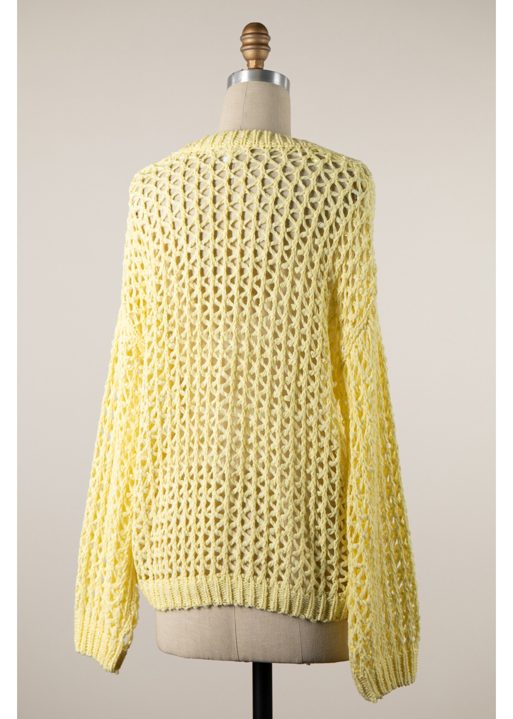 Miracle M Crochet Artisan Open Knit Sweater