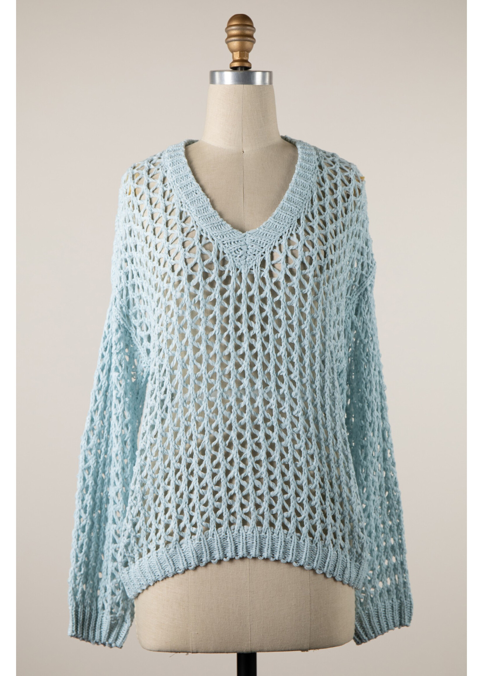 Miracle M Crochet Artisan Open Knit Sweater